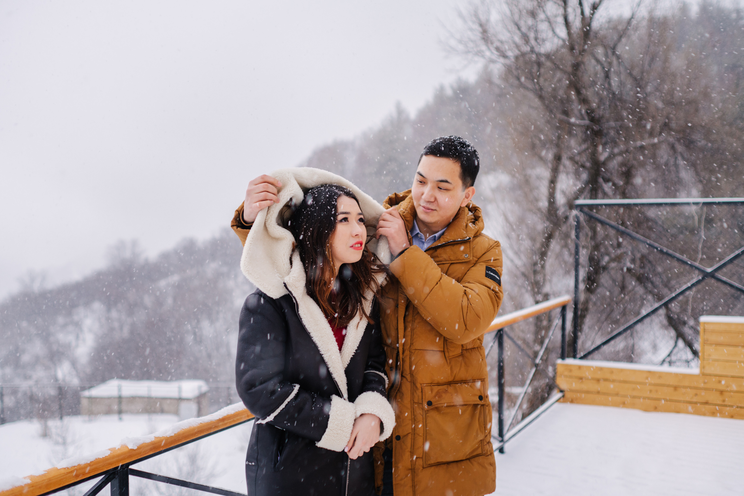 Зимнее Love Story. Профессиональная съемка в Алматы