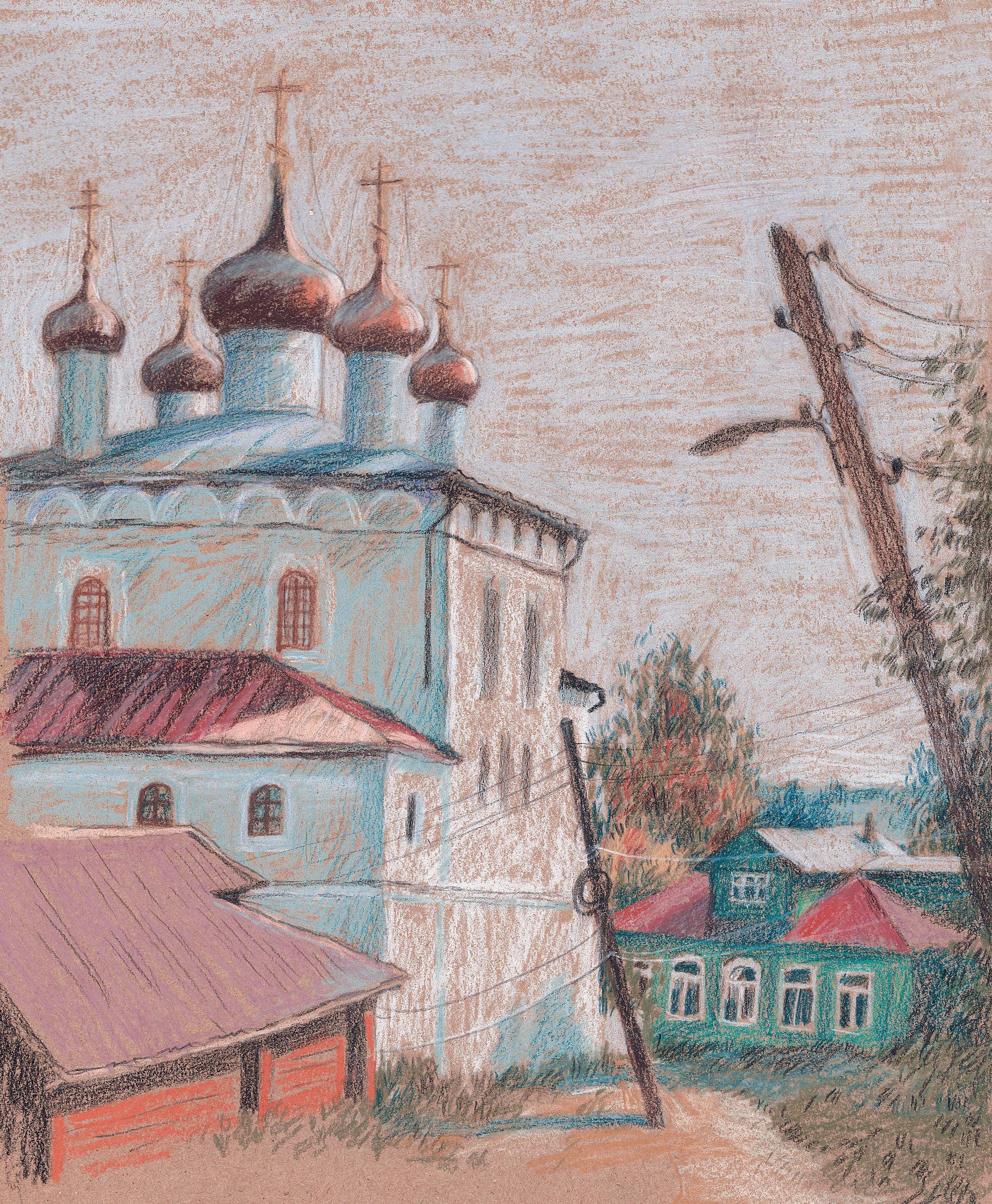 Домики. Художник Карина Милосердова