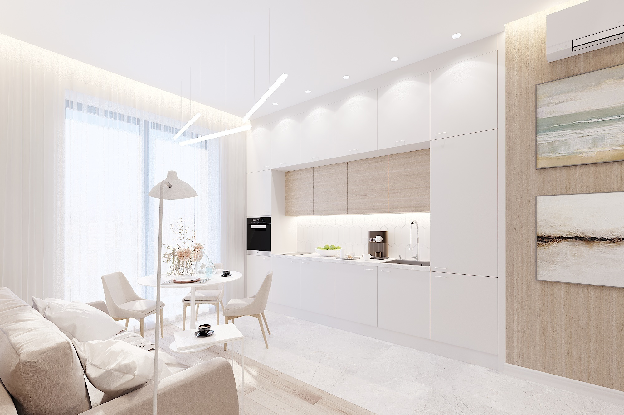 ЖК ЗИЛАРТ. 1-к квартира. 47 м². Авторский дизайн интерьера