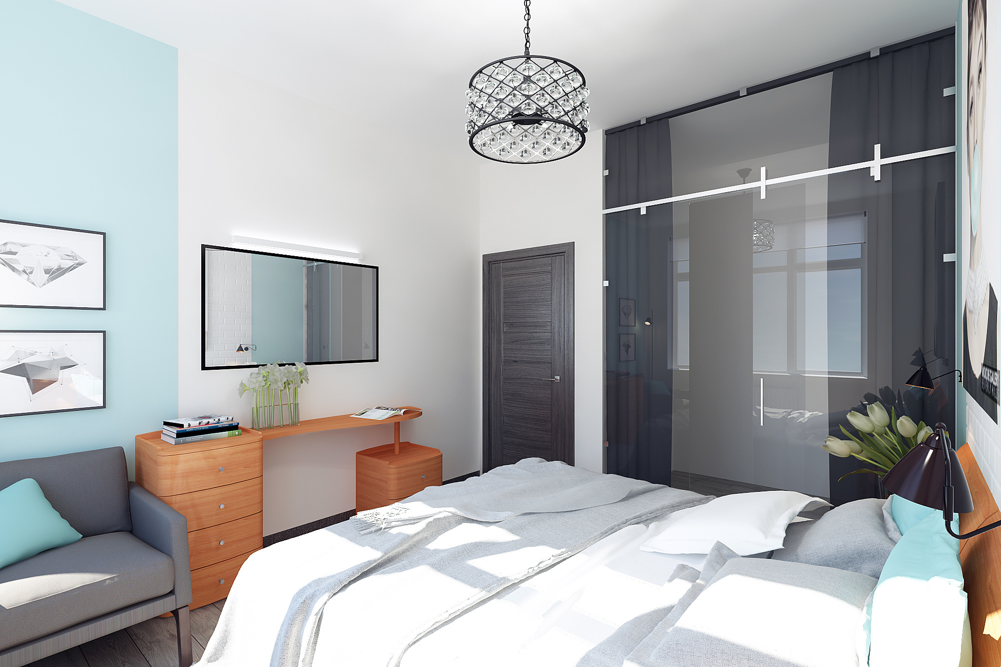 ЖК Триколор. 3-к квартира. 115 м². Авторский дизайн интерьера