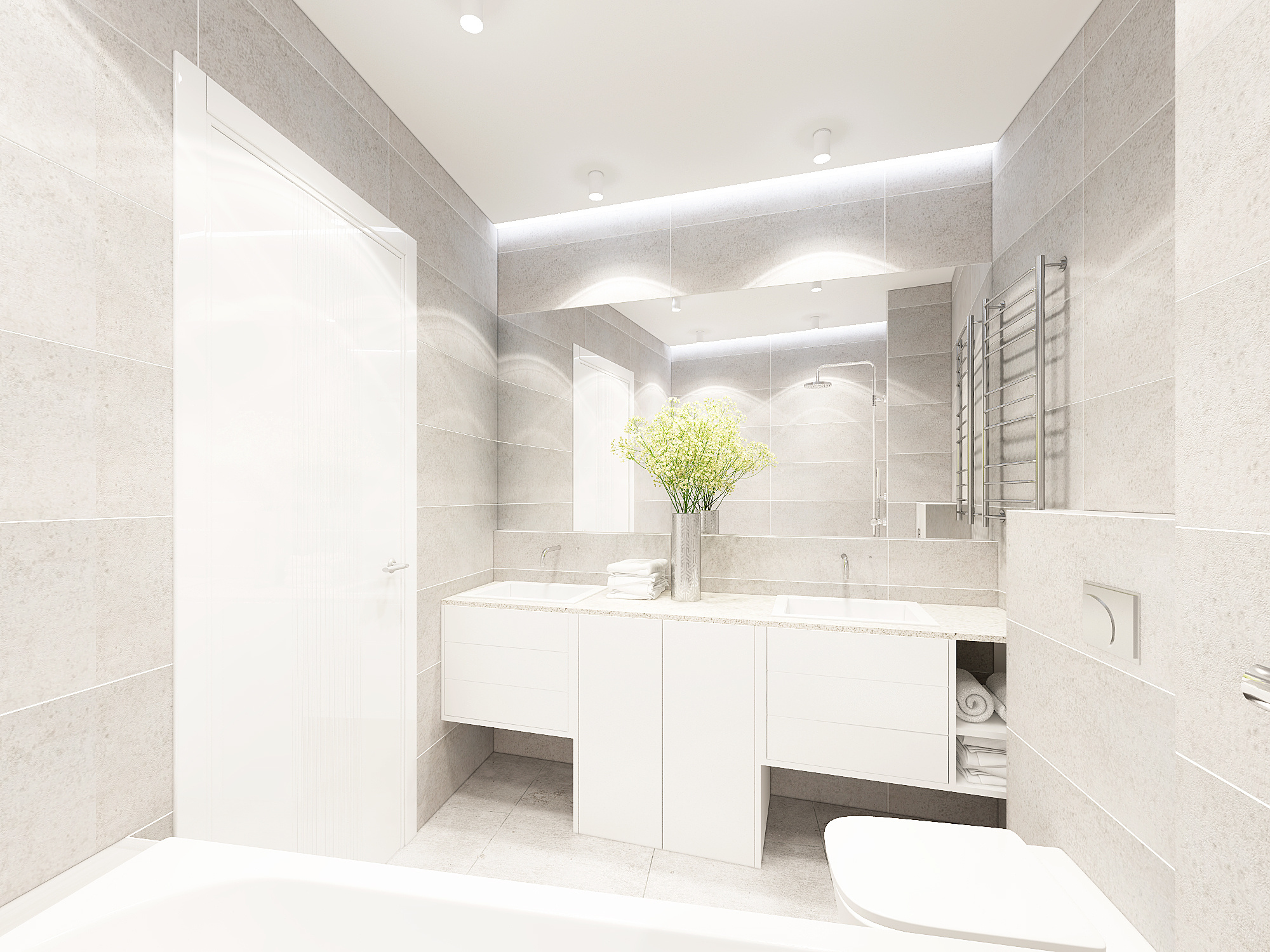 3-к квартира. 90 м². Авторский дизайн интерьера