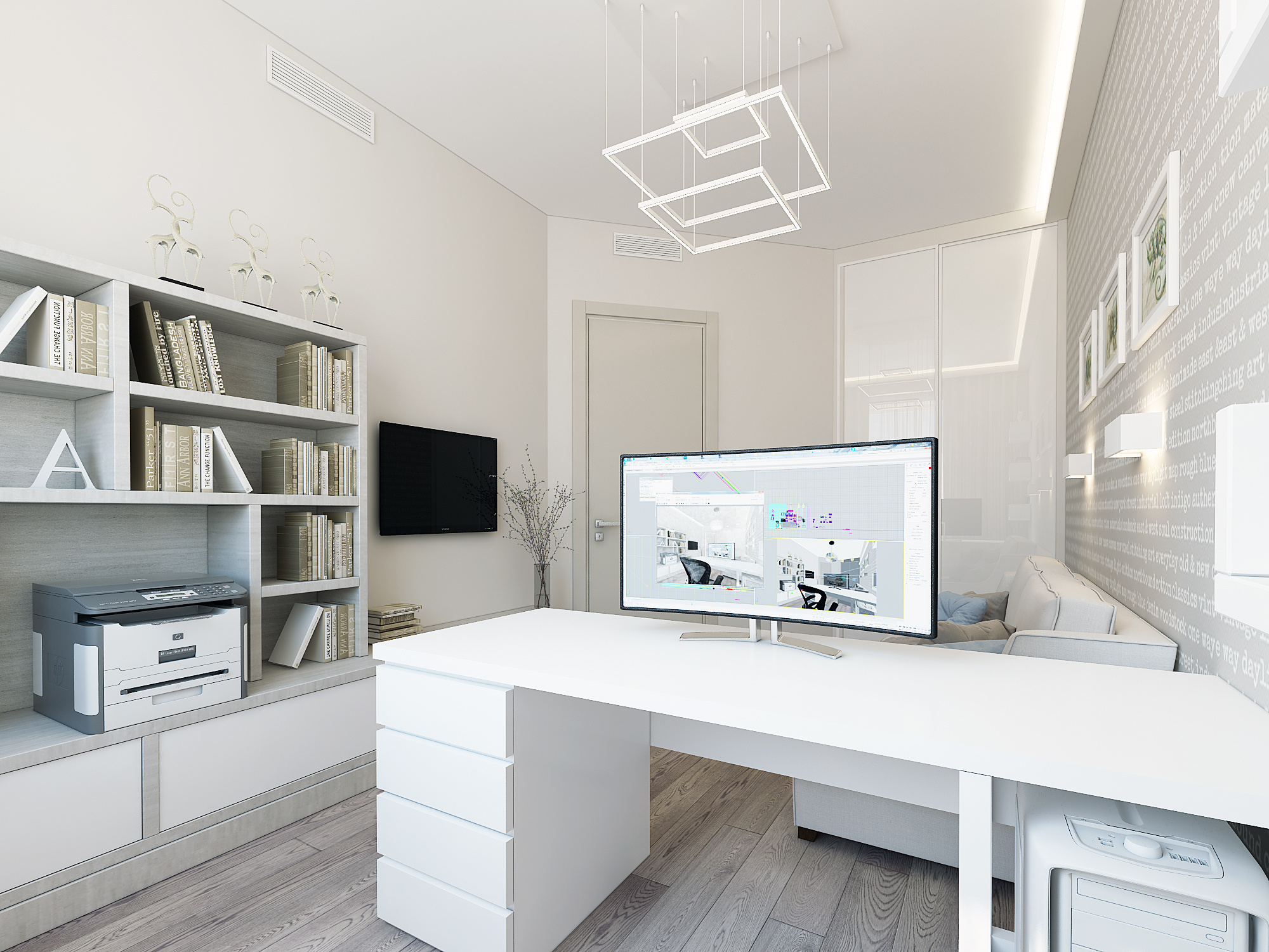 ЖК Континенталь. 4-к квартира. 186 м². Авторский дизайн интерьера