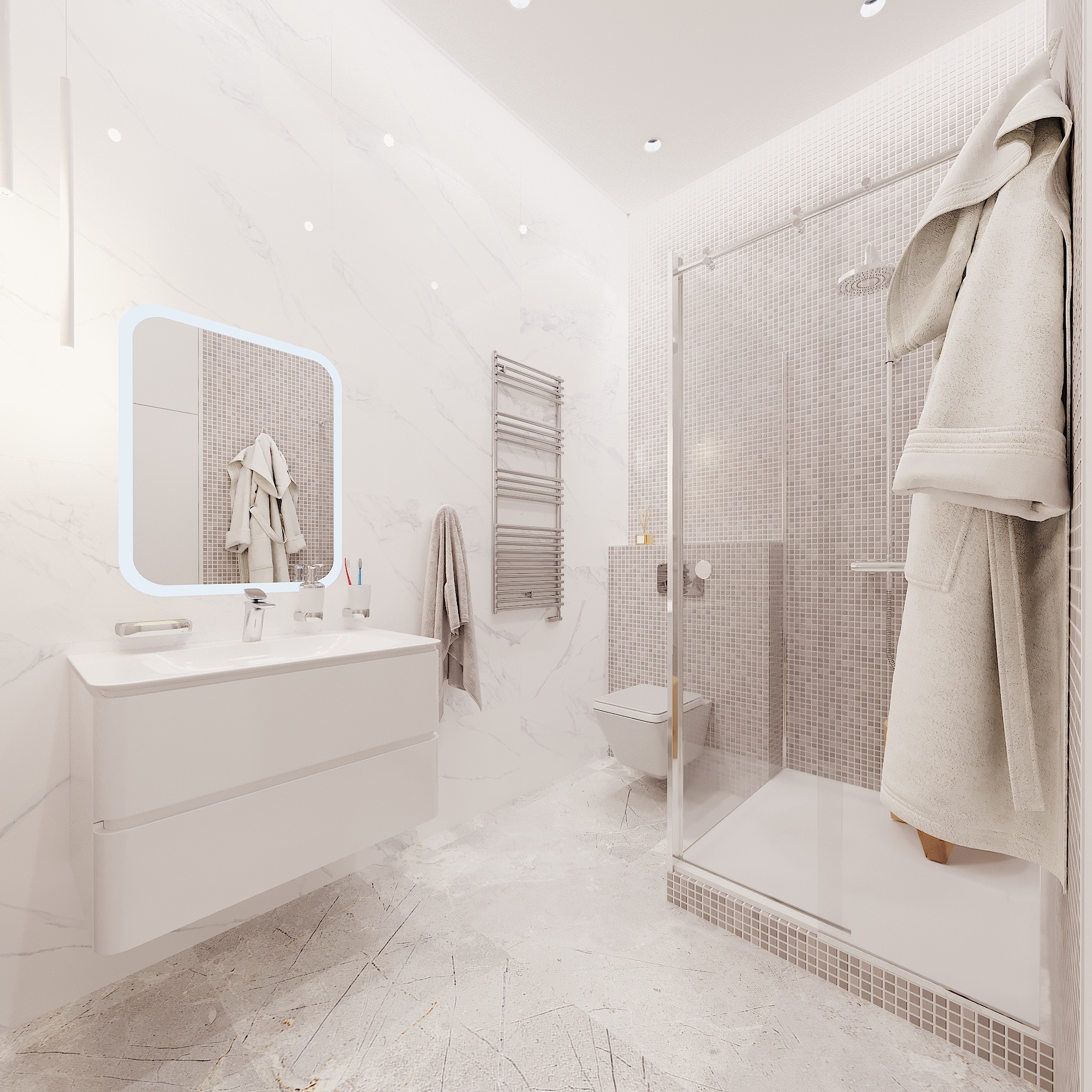 ЖК ЗИЛАРТ. 1-к квартира. 47 м². Авторский дизайн интерьера