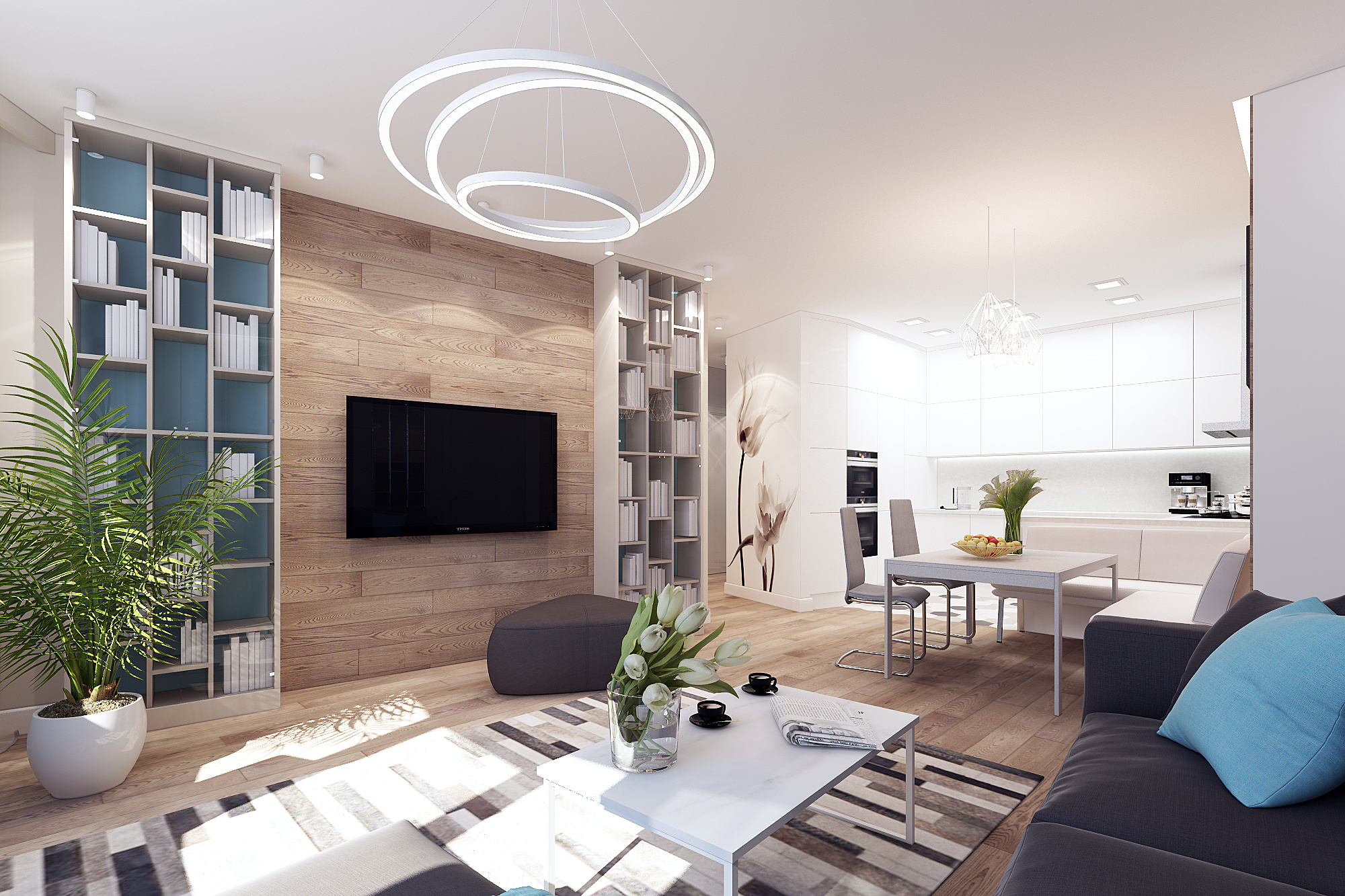 3-к квартира. 90 м². Авторский дизайн интерьера