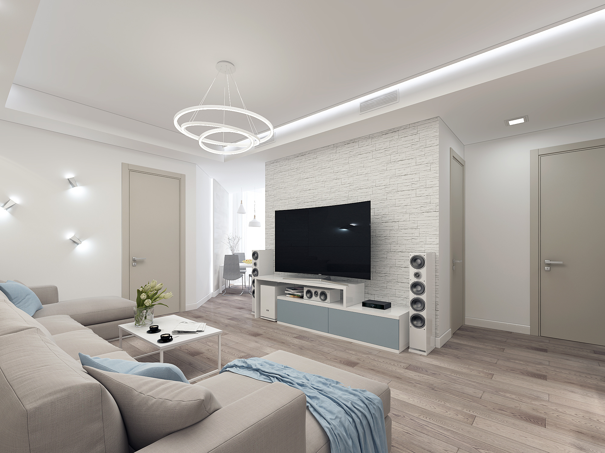 ЖК Континенталь. 4-к квартира. 186 м². Авторский дизайн интерьера