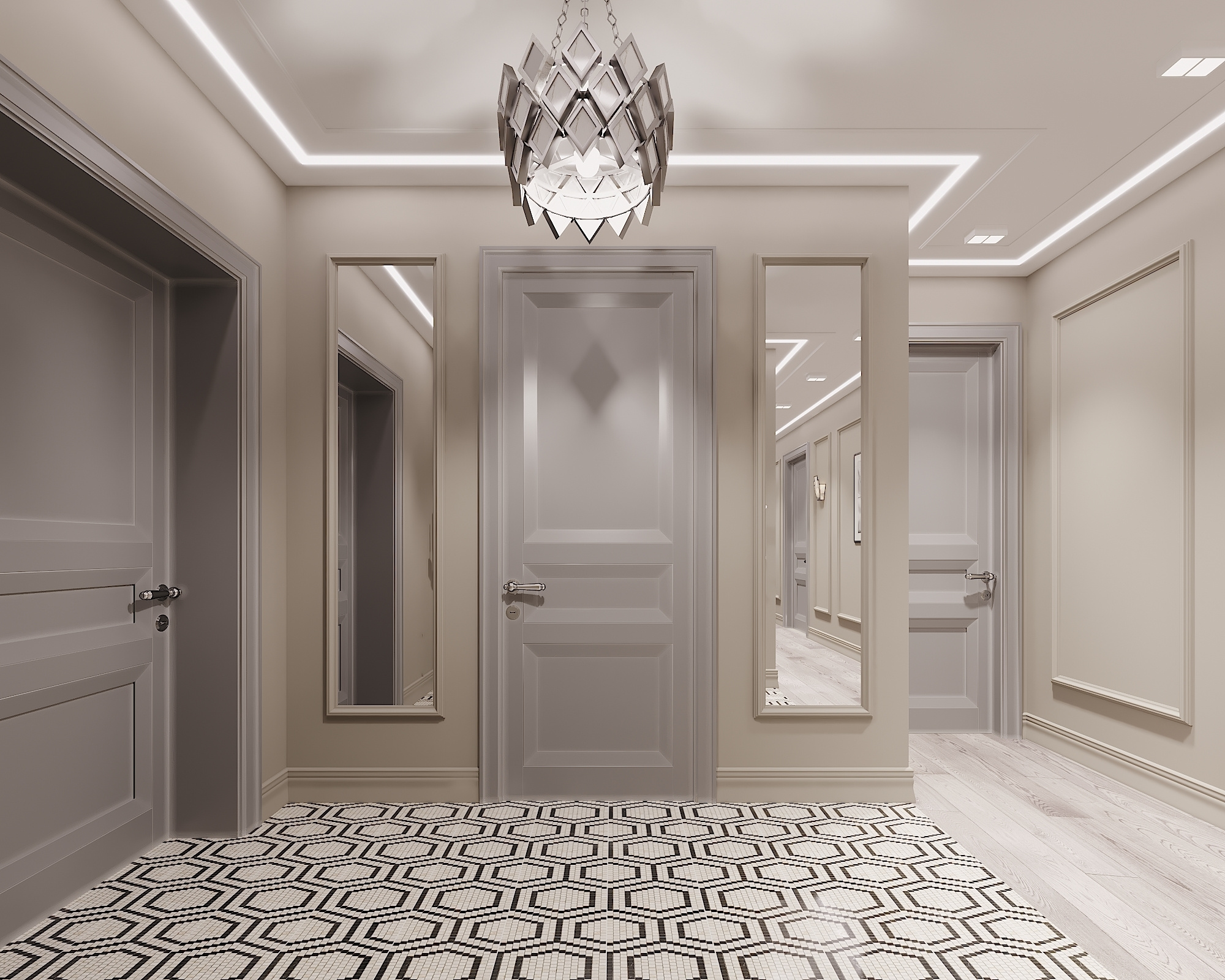 ЖК Воробьев дом. 3-к квартира. 129 м². Авторский дизайн интерьера