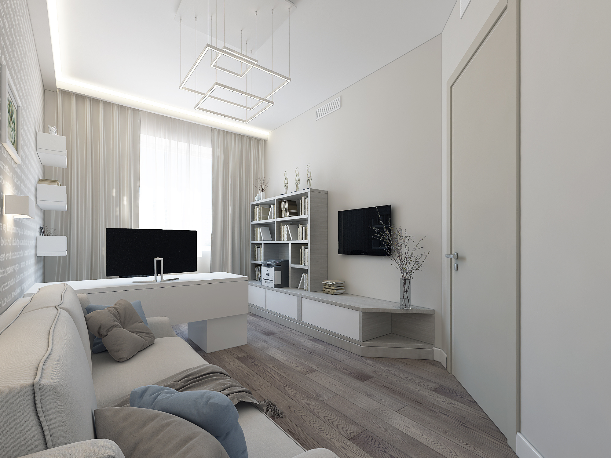 ЖК Континенталь. 4-к квартира. 186 м². Авторский дизайн интерьера