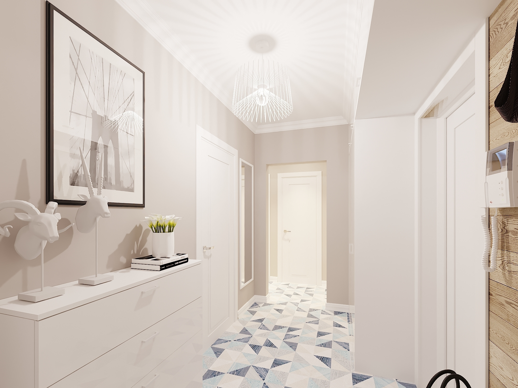 ЖК Севастопольский. 2-к квартира. 55 м². Авторский дизайн интерьера