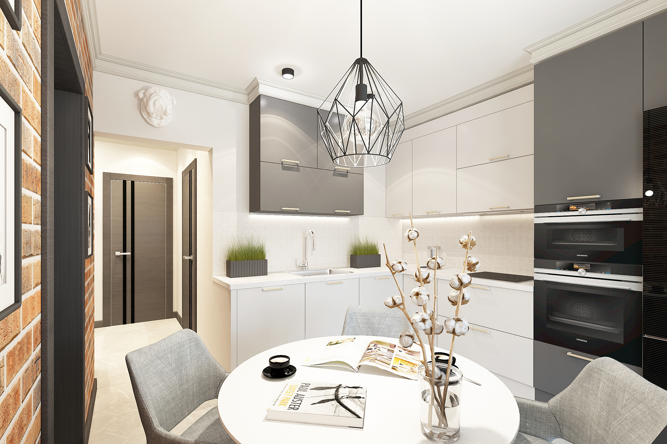 ЖК Московский. 1-к квартира. 42 м². Авторский дизайн интерьера