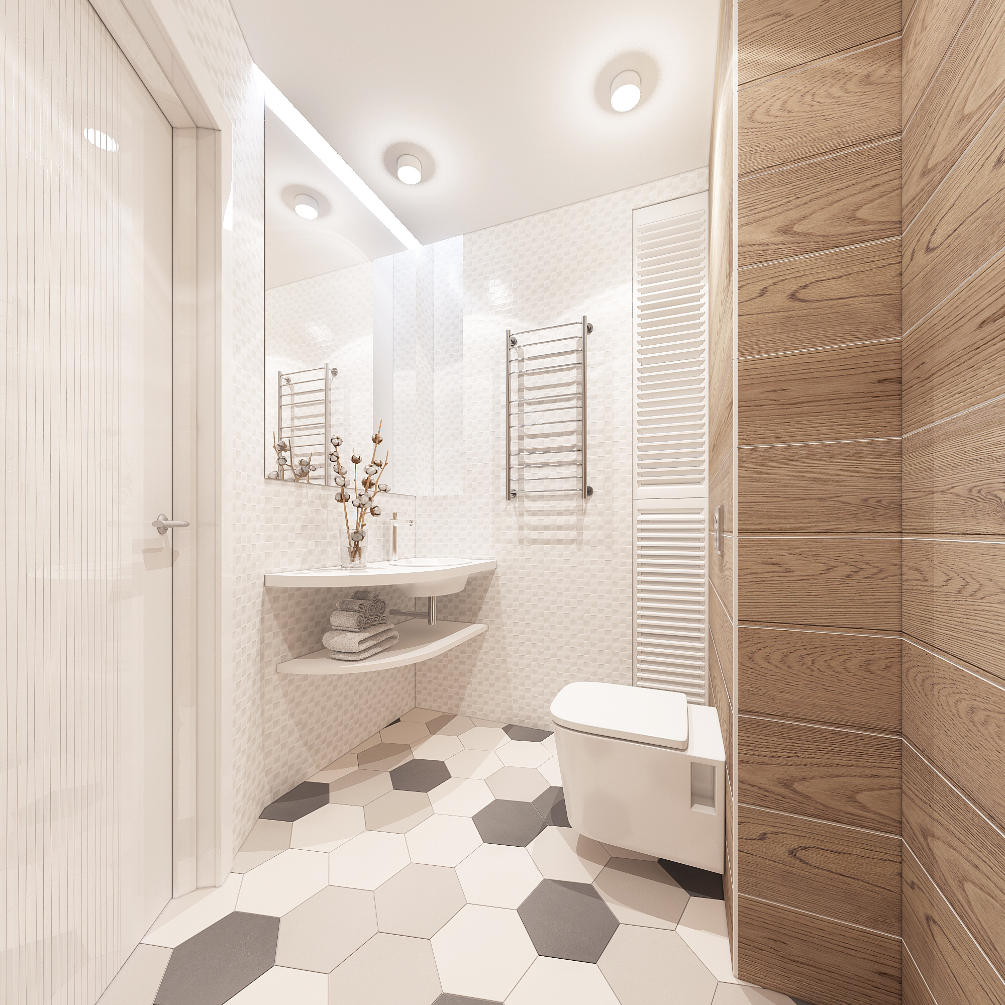 3-к квартира. 90 м². Авторский дизайн интерьера