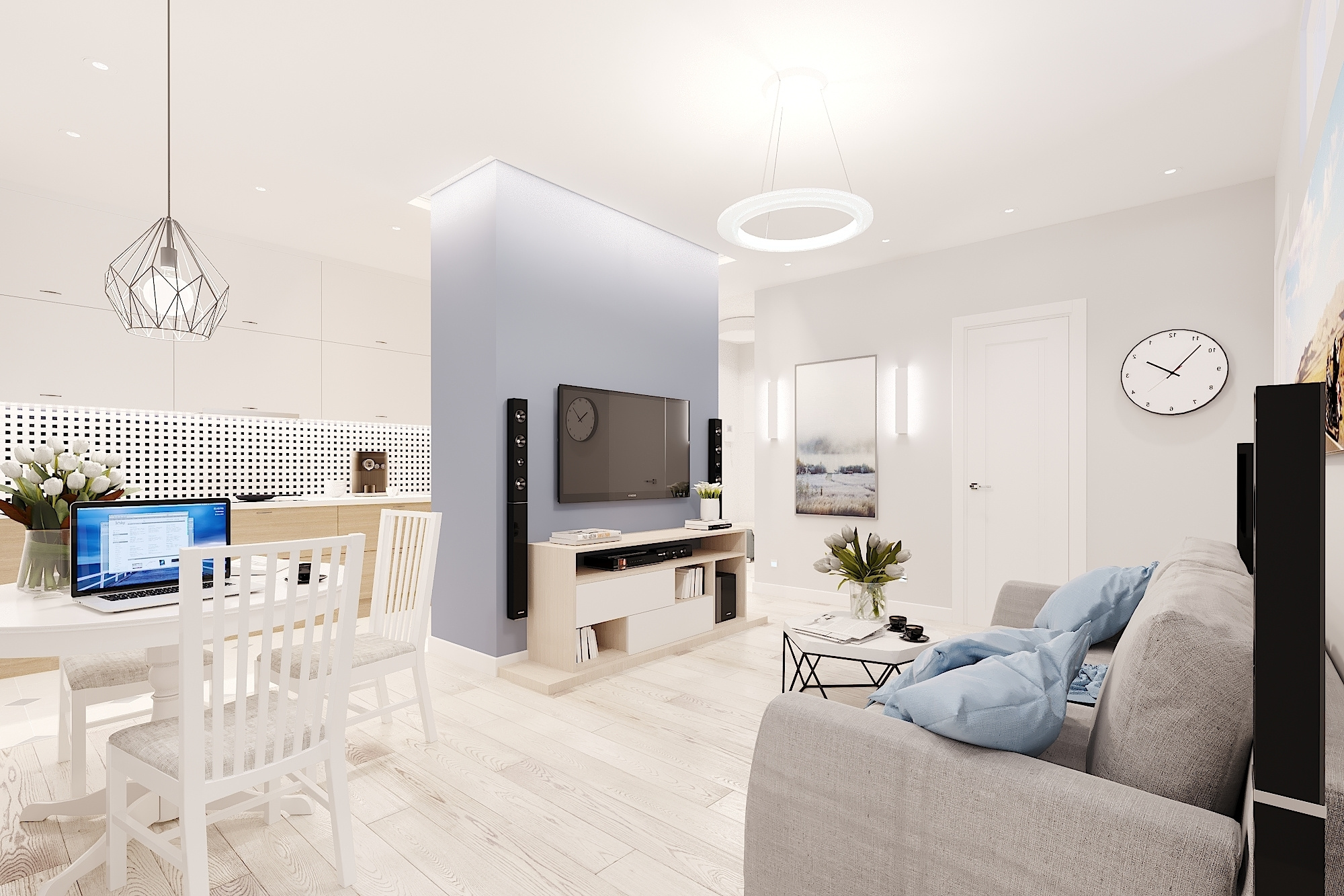 ЖК Арт. 3-к квартира. 81 м². Авторский дизайн интерьера