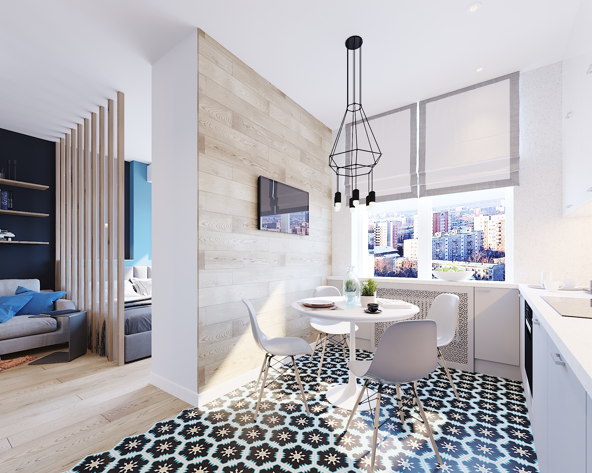 ЖК Технопарк. 1-к квартира. 38 м². Авторский дизайн интерьера