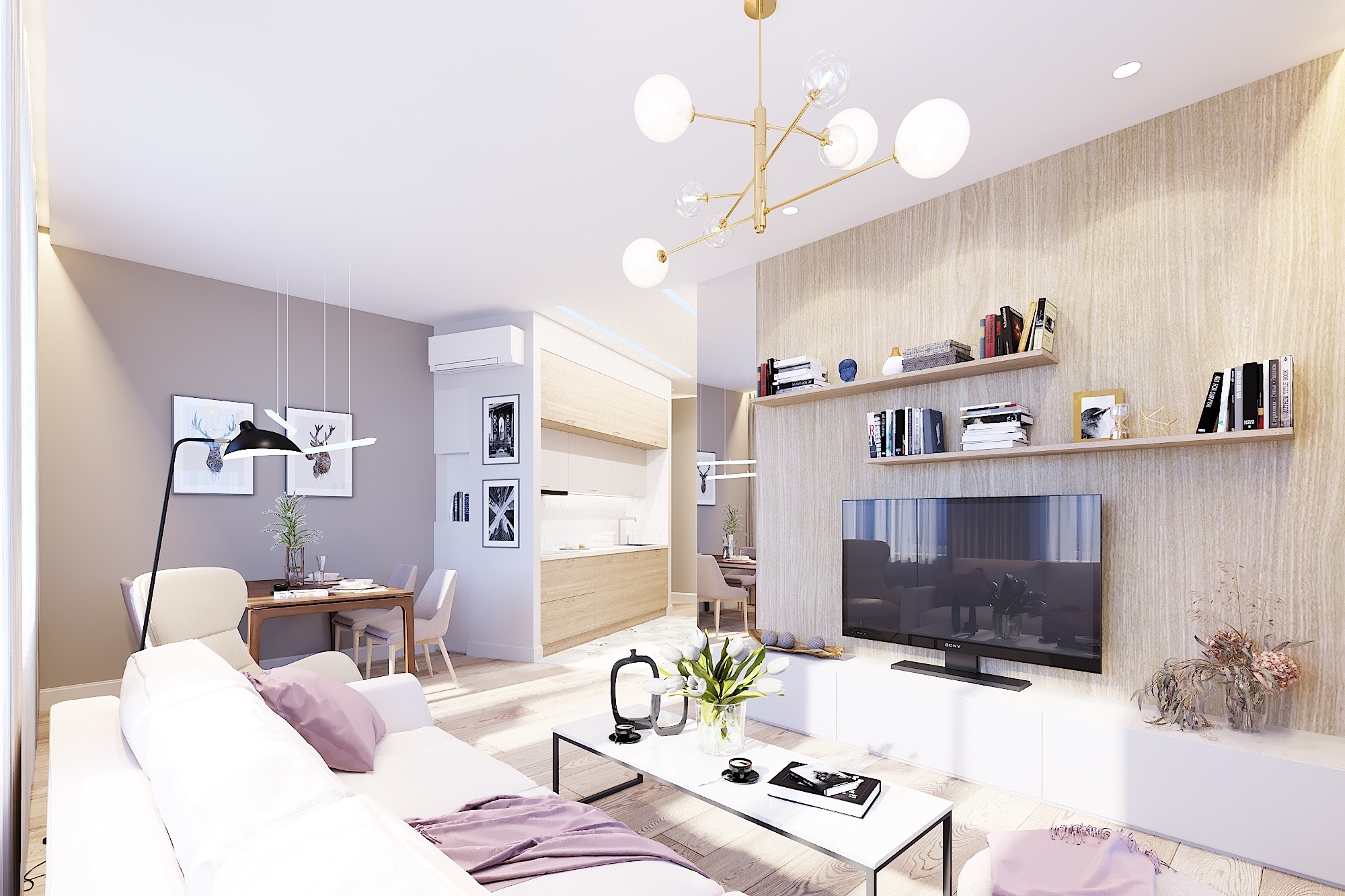 ЖК Велтон Парк. 3-к квартира. 93 м². Авторский дизайн интерьера