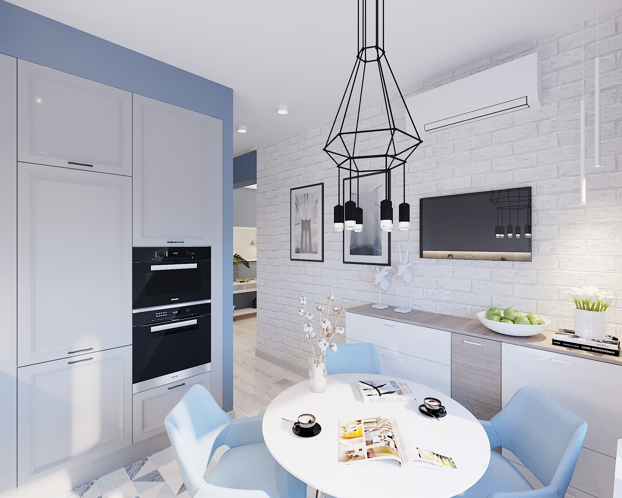 ЖК Авиамоторная. 1-к квартира. 47 м². Авторский дизайн интерьера