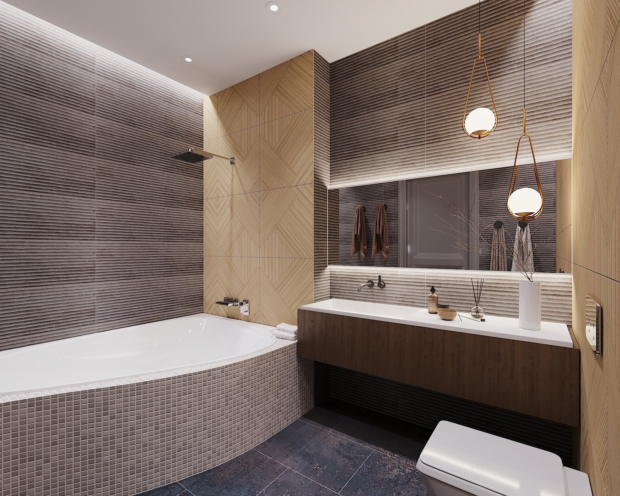 ЖК Воробьев дом. 3-к квартира. 129 м². Авторский дизайн интерьера