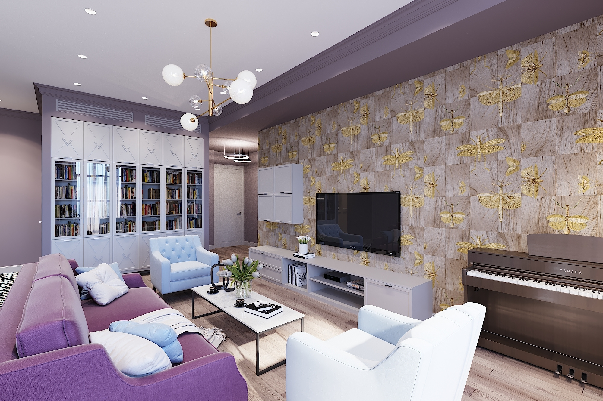 ЖК Сердце столицы. 3-к квартира. 103 м². Авторский дизайн интерьера