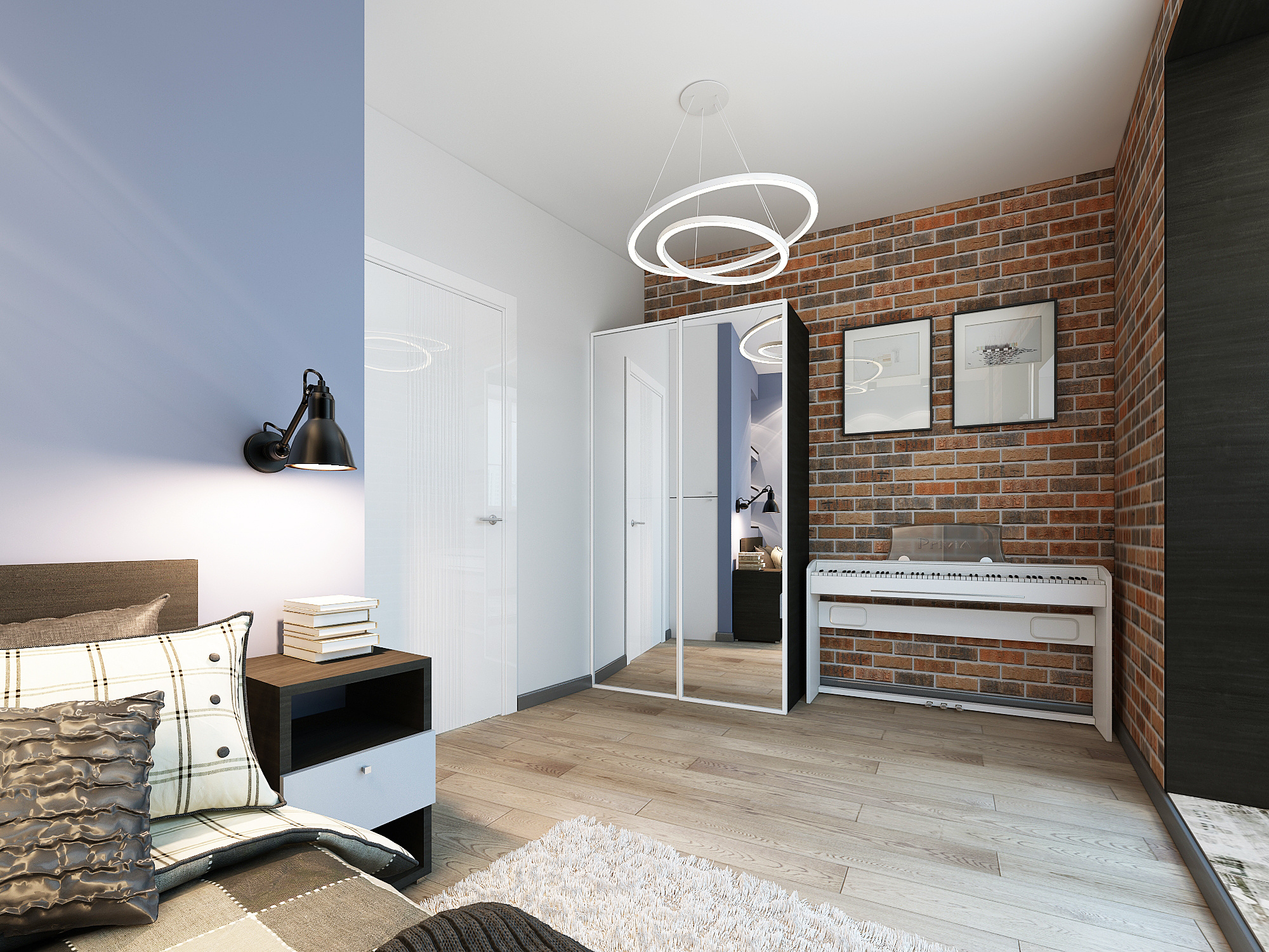 3-к квартира. 90 м². Авторский дизайн интерьера