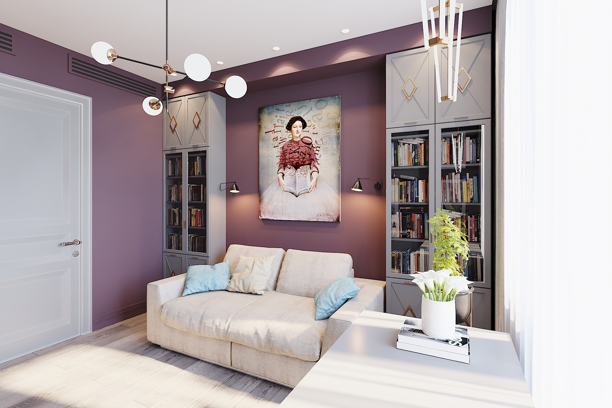 ЖК Воробьев дом. 3-к квартира. 129 м². Авторский дизайн интерьера