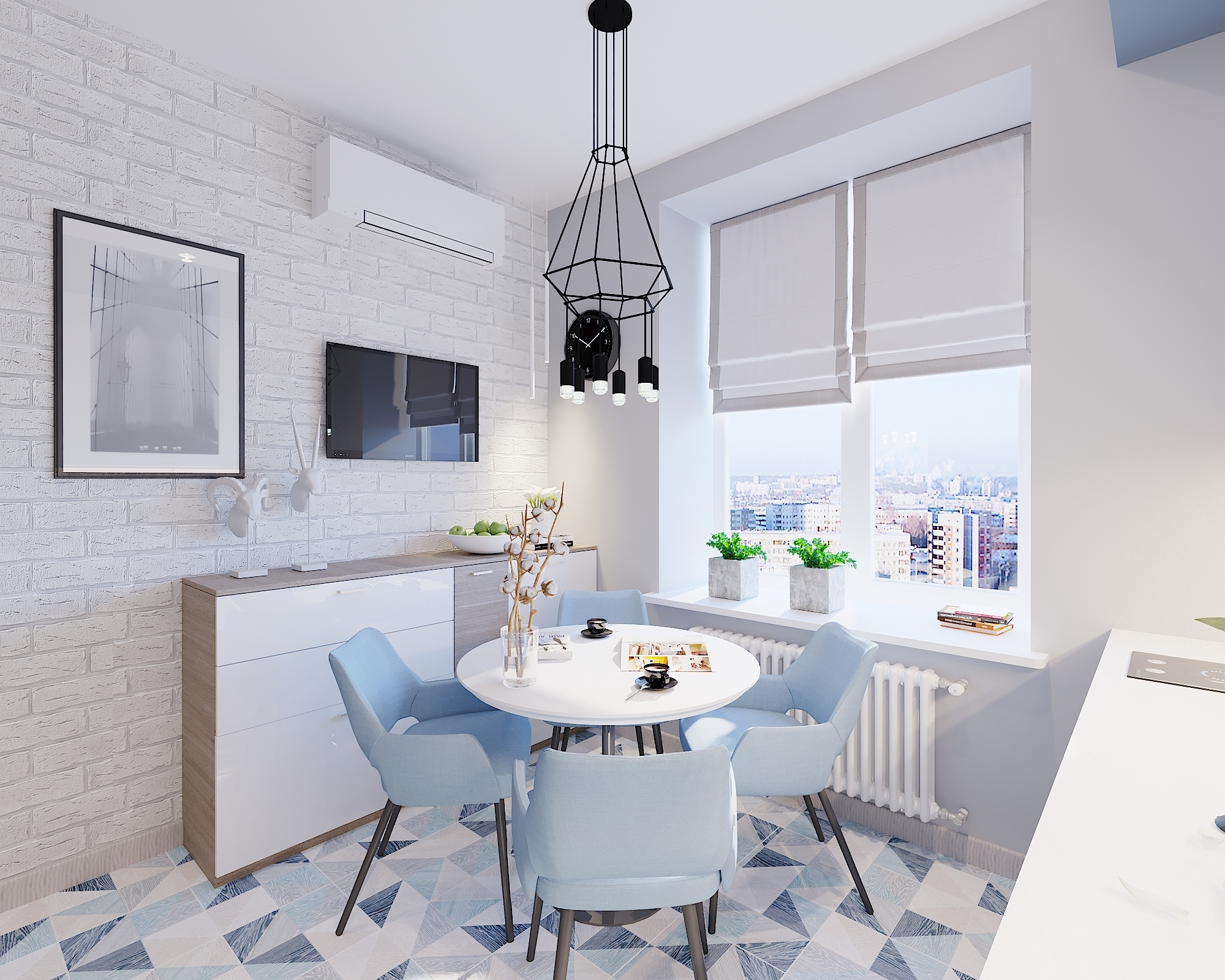 ЖК Авиамоторная. 1-к квартира. 47 м². Авторский дизайн интерьера