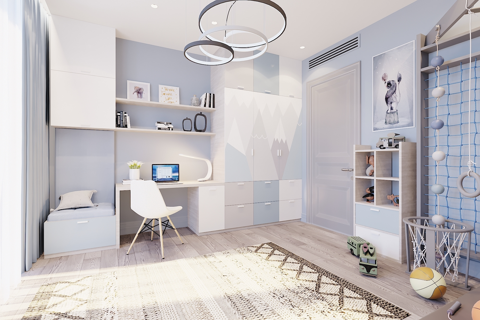 ЖК Воробьев дом. 3-к квартира. 129 м². Авторский дизайн интерьера