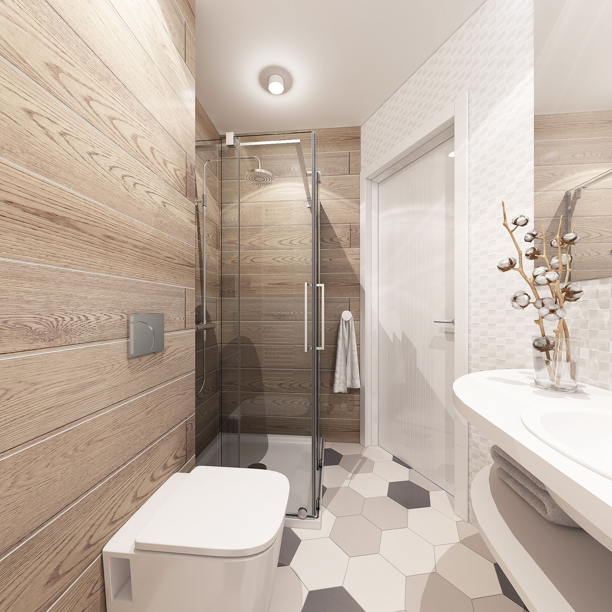 3-к квартира. 90 м². Авторский дизайн интерьера