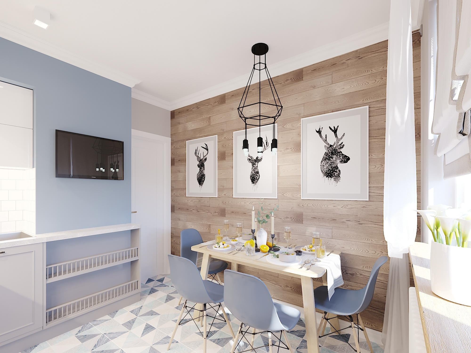 ЖК Севастопольский. 2-к квартира. 55 м². Авторский дизайн интерьера