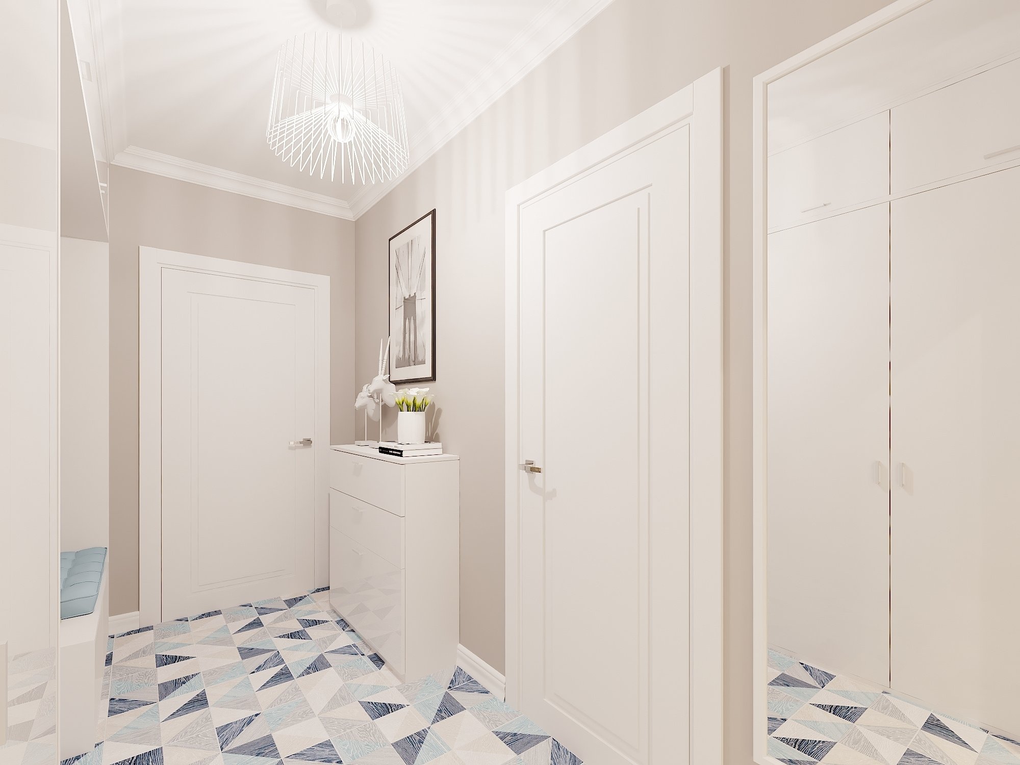 ЖК Севастопольский. 2-к квартира. 55 м². Авторский дизайн интерьера