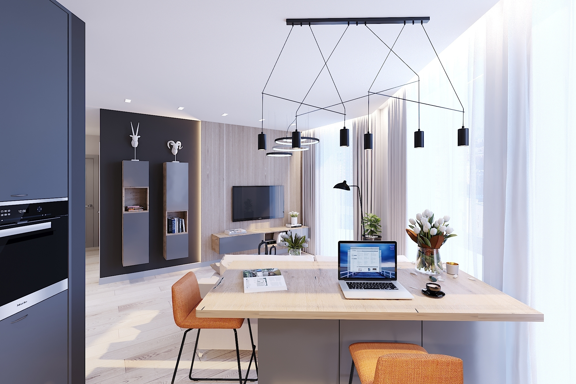 ЖК Новая Звезда. 2-к квартира. 78 м². Авторский дизайн интерьера