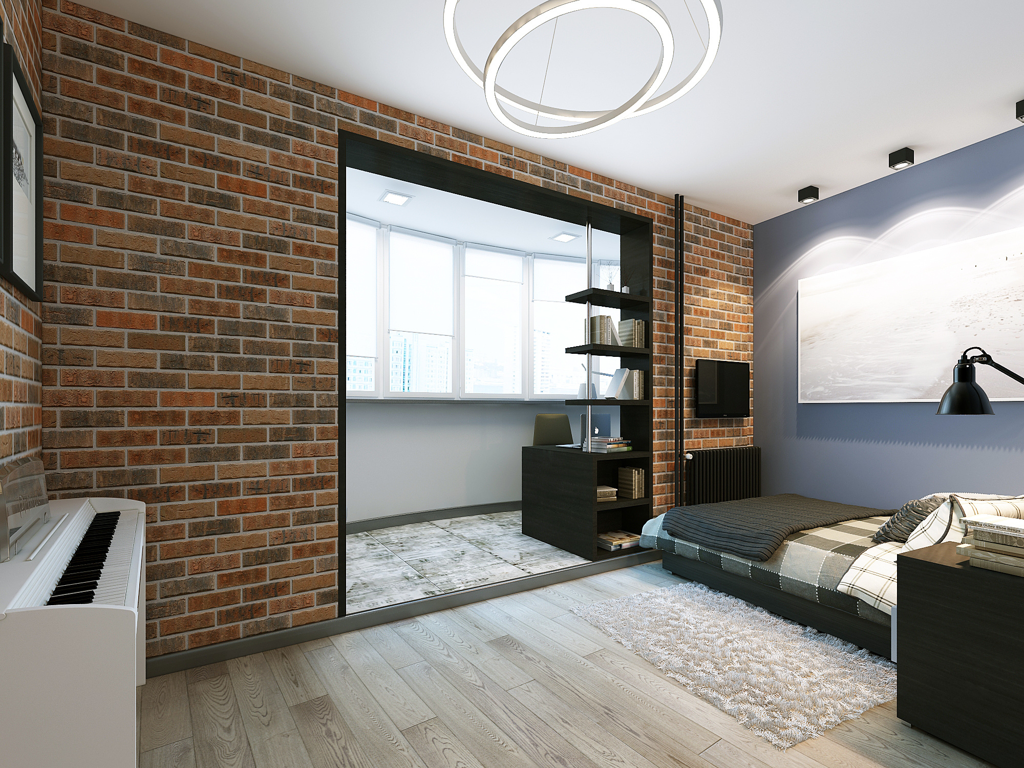 3-к квартира. 90 м². Авторский дизайн интерьера