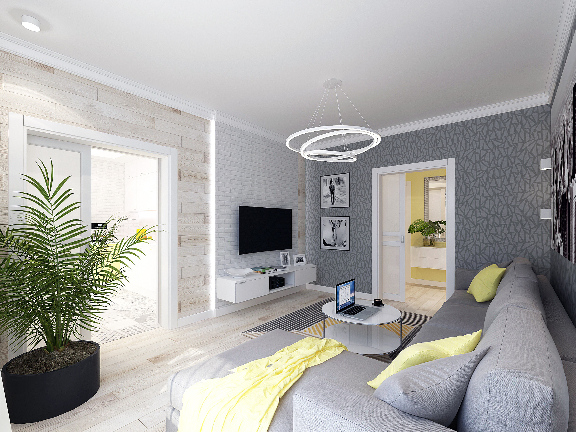 ЖК Новое Домодедово. 3-к квартира. 75 м². Авторский дизайн интерьера