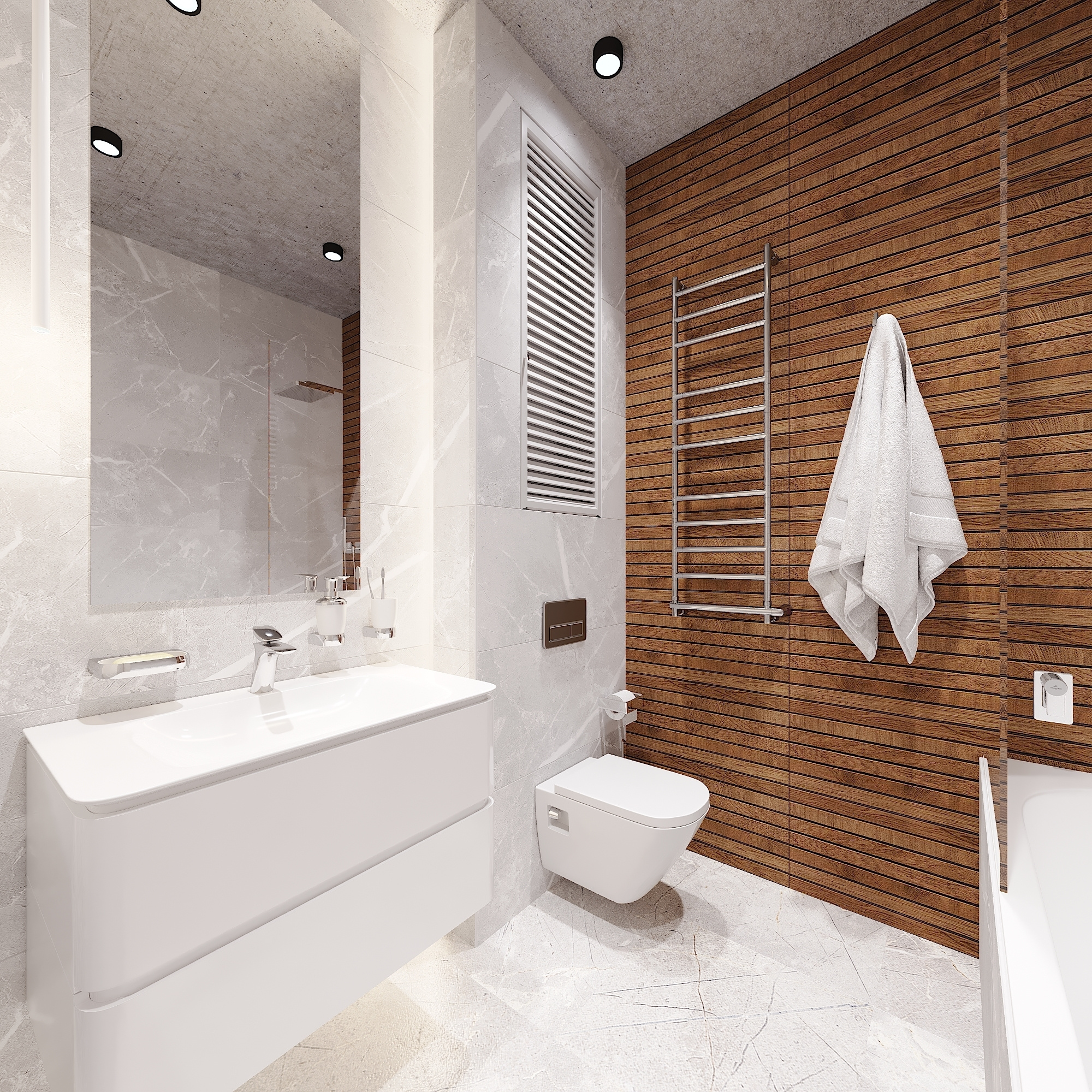 ЖК Скандинавия. 4-к квартира. 123 м². Авторский дизайн интерьера