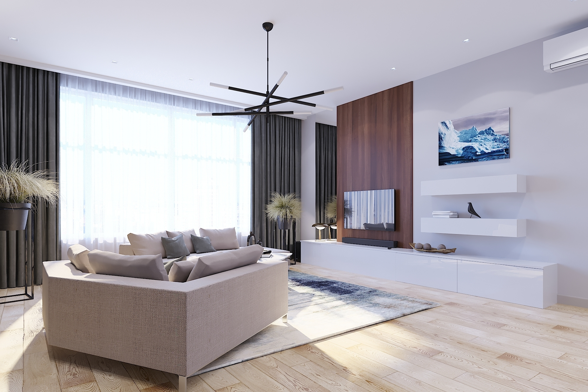 ЖК Ленинский. 3-к квартира. 104 м². Авторский дизайн интерьера