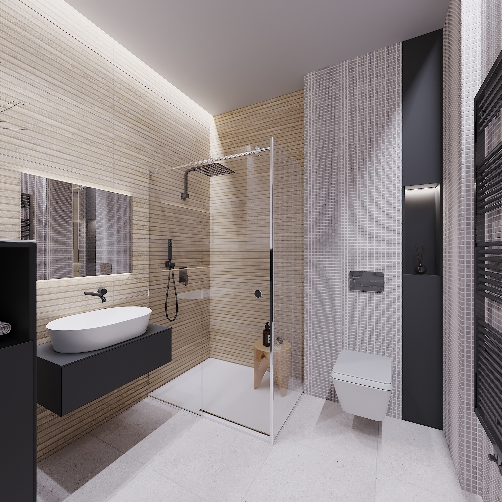 ЖК Воробьев дом. 3-к квартира. 129 м². Авторский дизайн интерьера