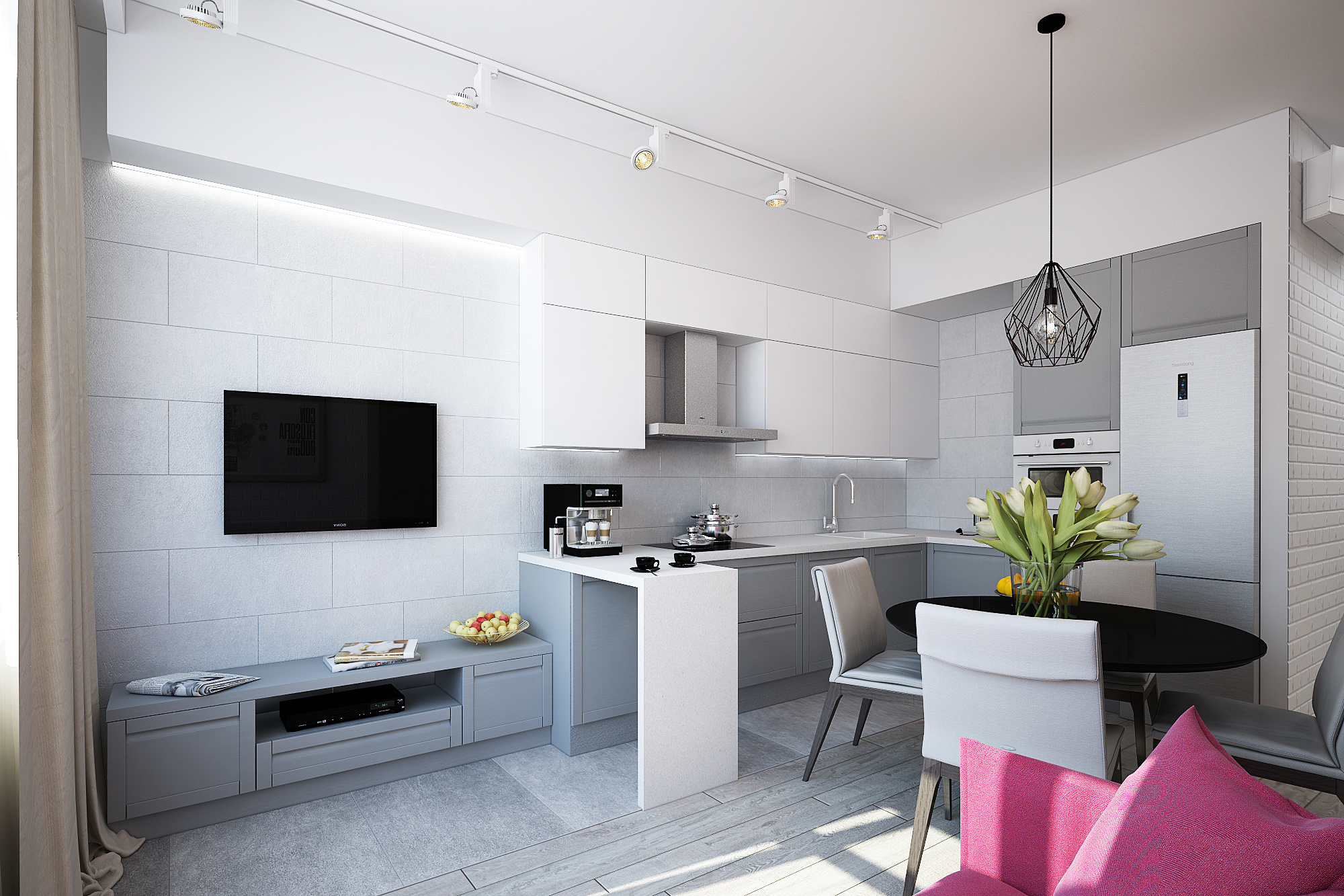 ЖК Триколор. 3-к квартира. 115 м². Авторский дизайн интерьера