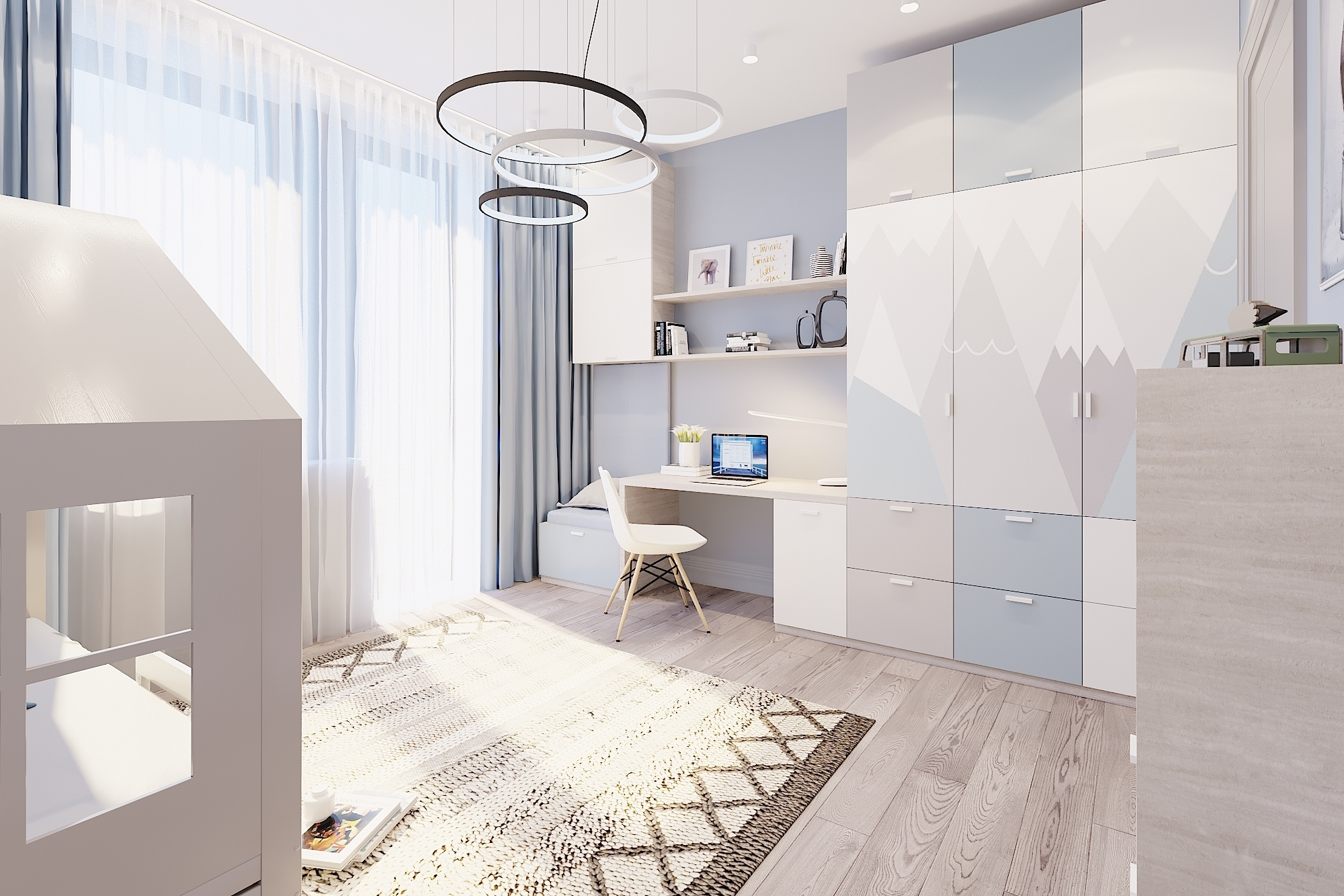 ЖК Воробьев дом. 3-к квартира. 129 м². Авторский дизайн интерьера