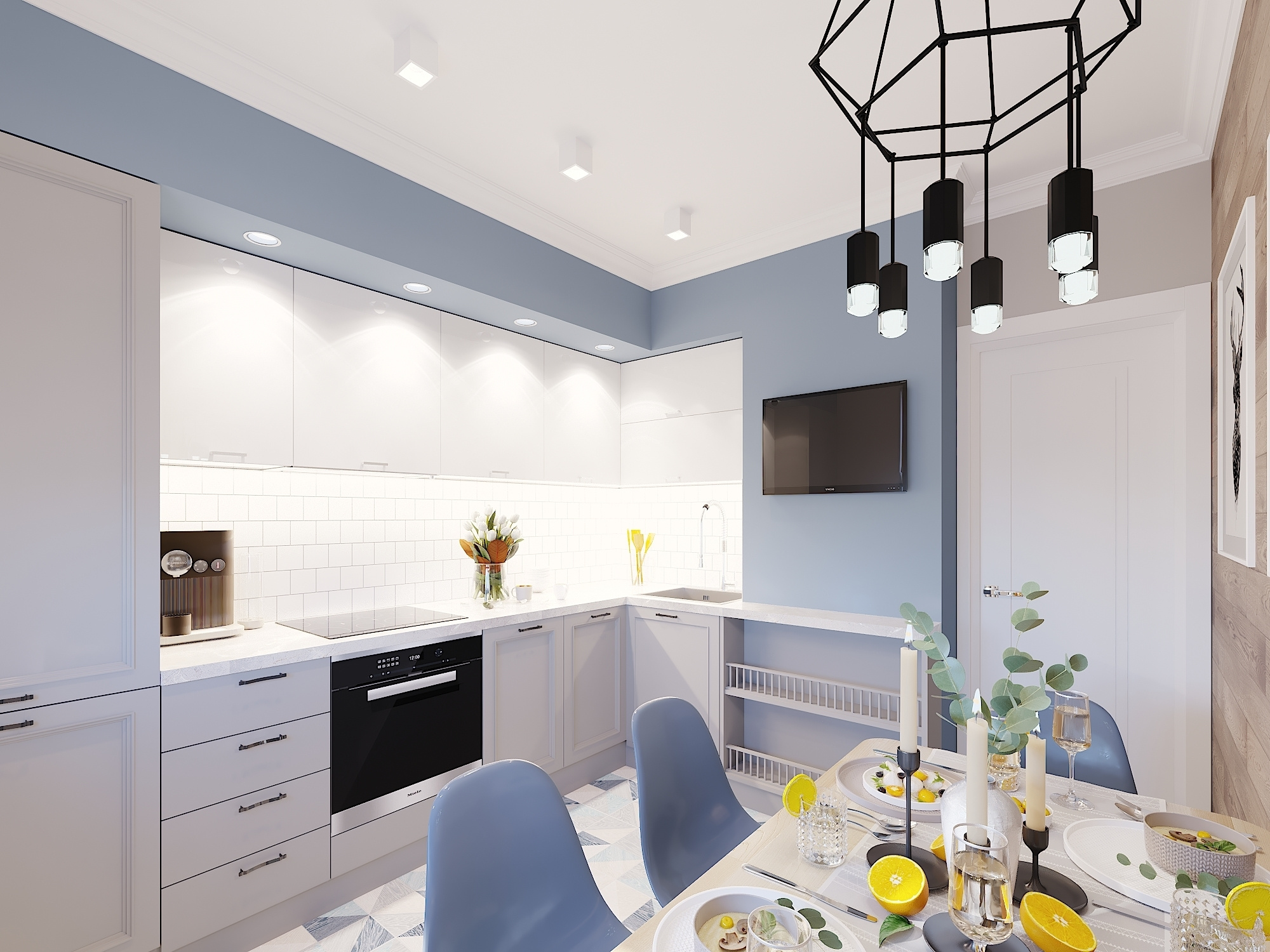 ЖК Севастопольский. 2-к квартира. 55 м². Авторский дизайн интерьера