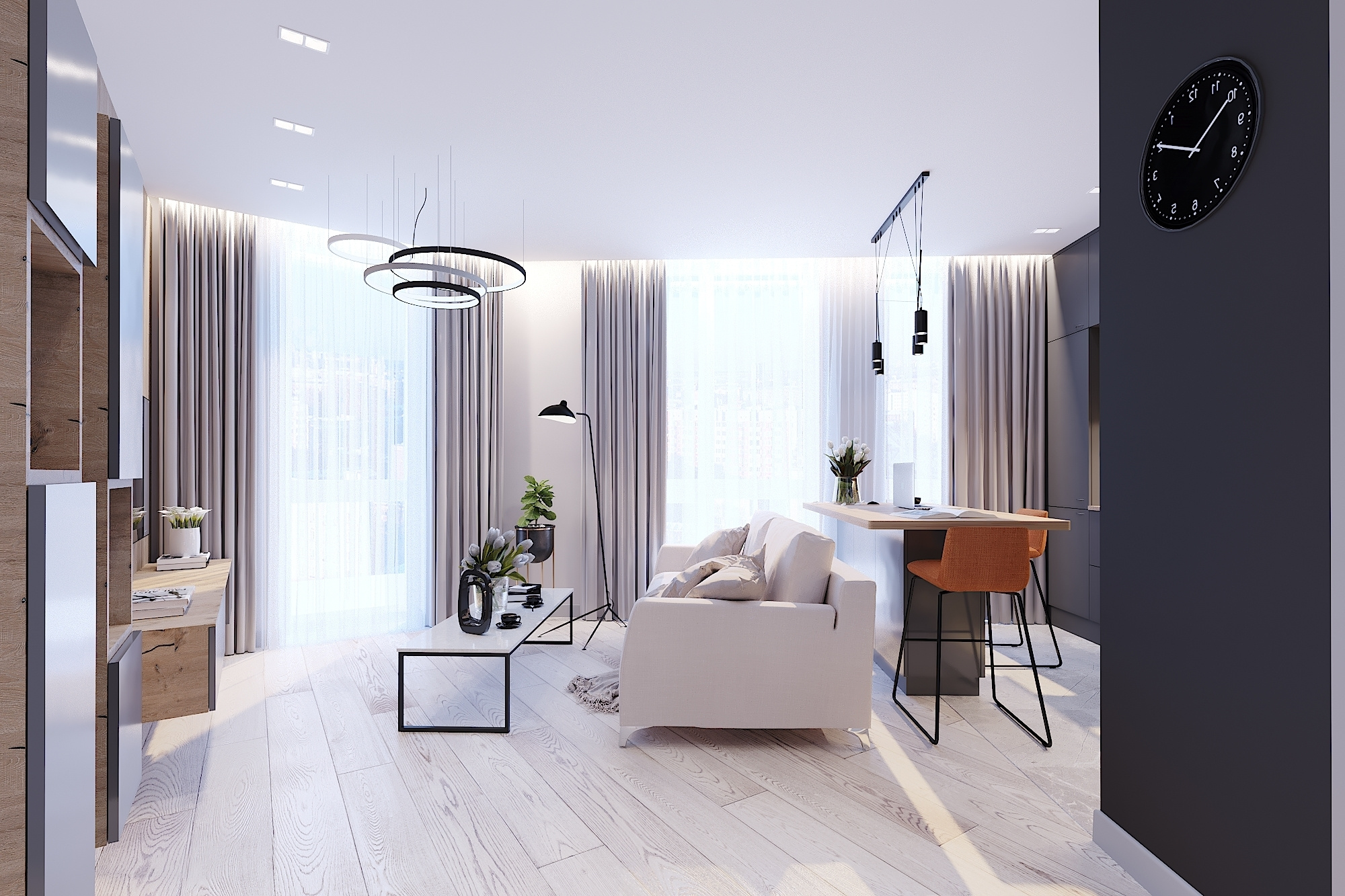 ЖК Новая Звезда. 2-к квартира. 78 м². Авторский дизайн интерьера