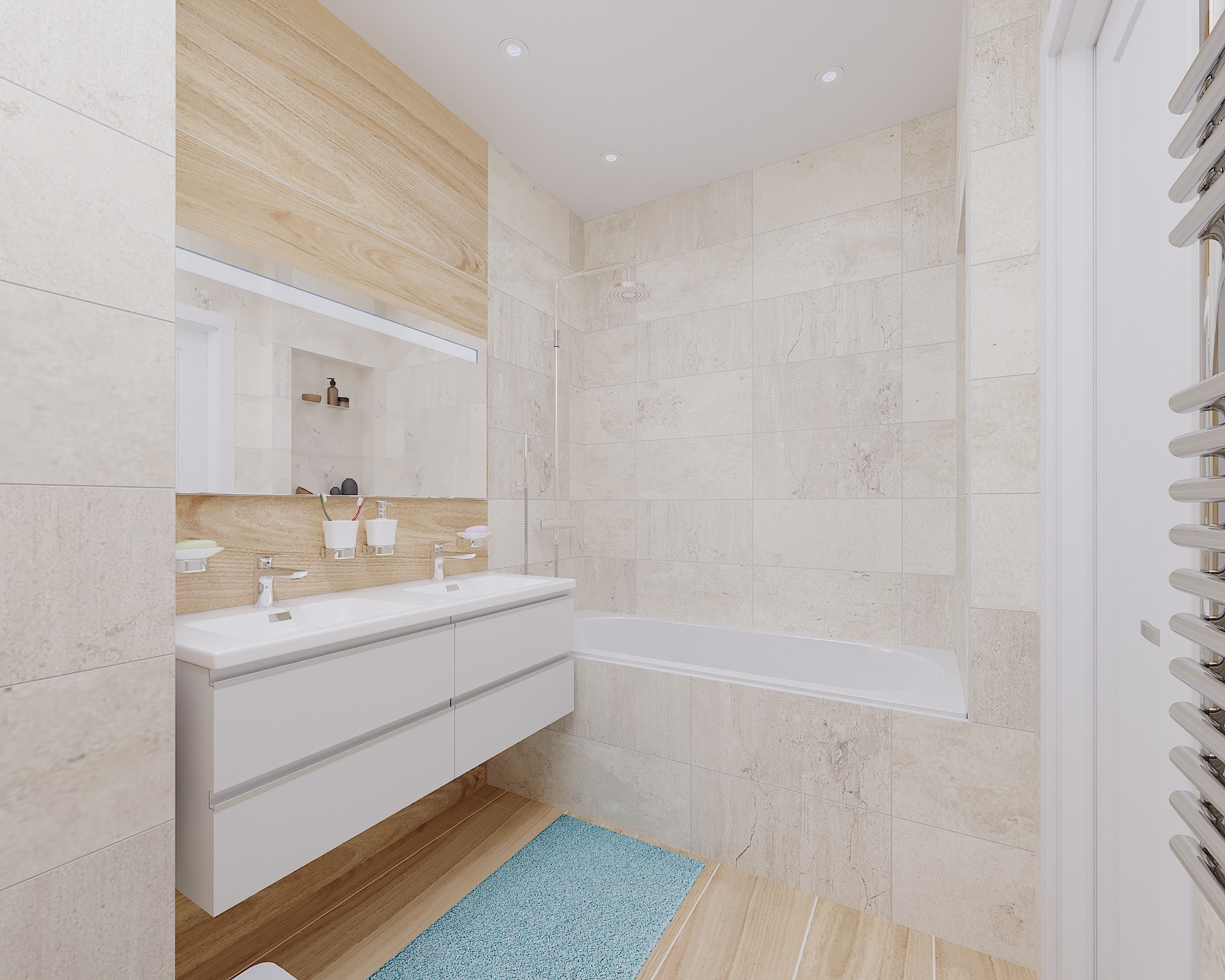 ЖК Арт. 3-к квартира. 81 м². Авторский дизайн интерьера