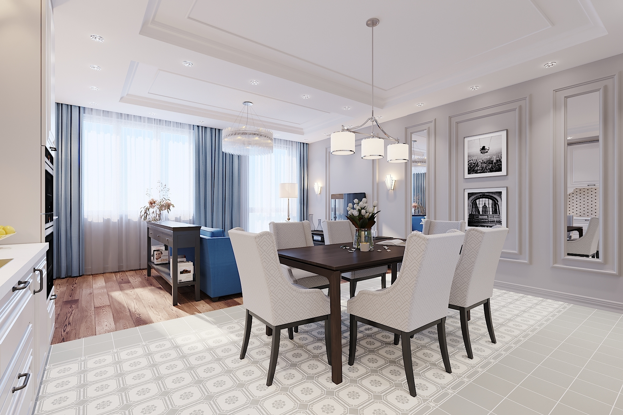 ЖК Дубровка. 4-к квартира.181 м². Авторский дизайн интерьера