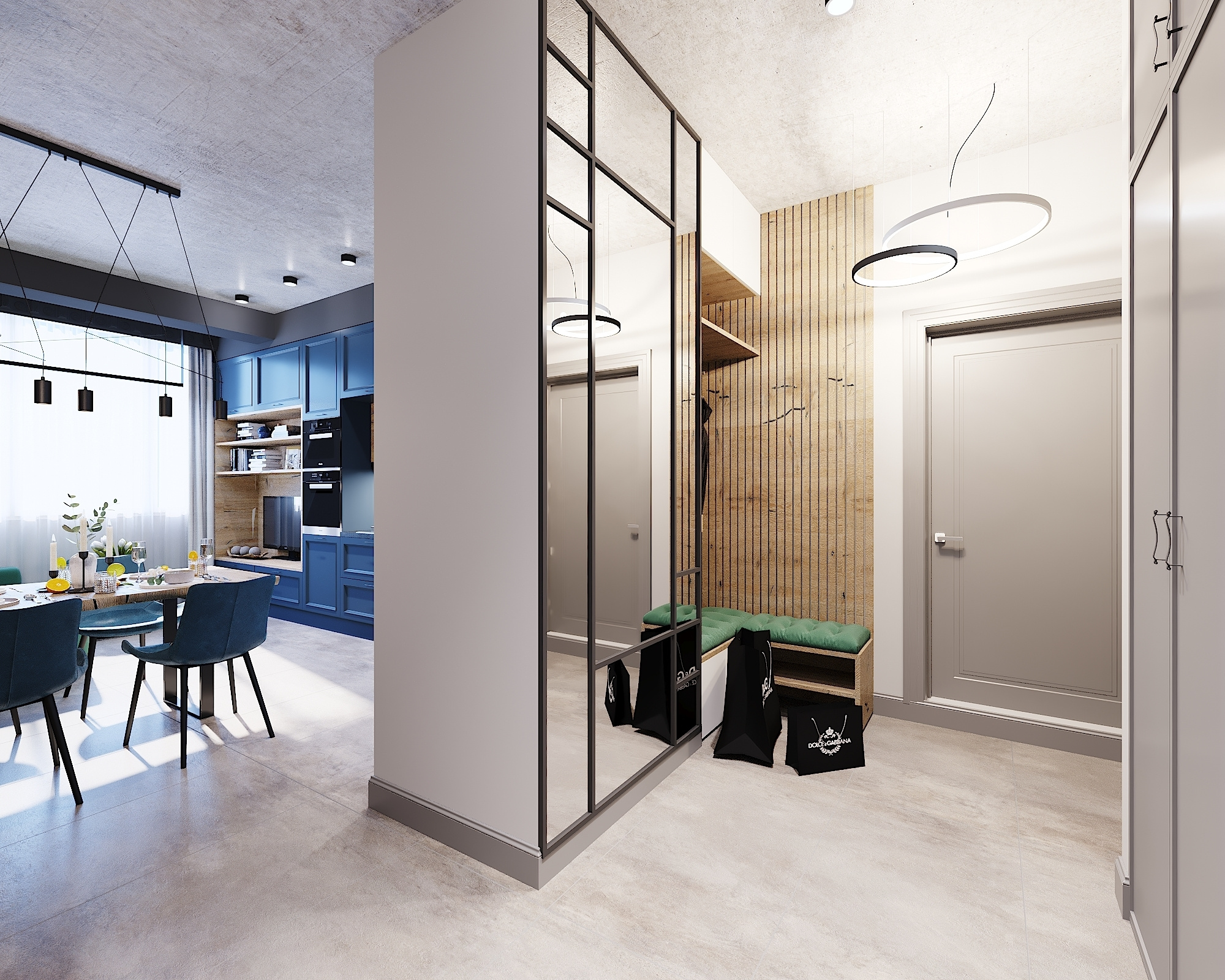 ЖК Скандинавия. 4-к квартира. 123 м². Авторский дизайн интерьера