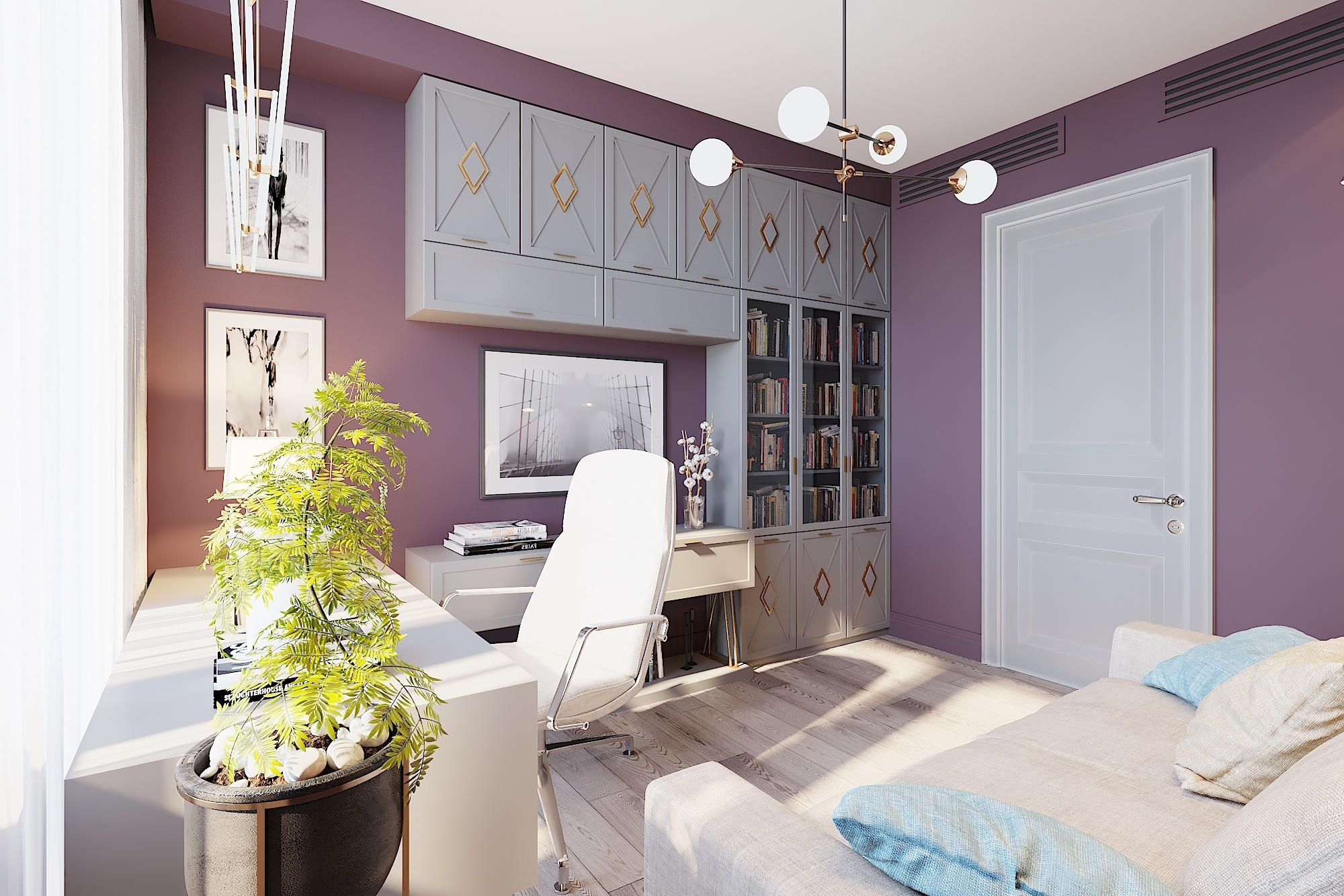 ЖК Воробьев дом. 3-к квартира. 129 м². Авторский дизайн интерьера