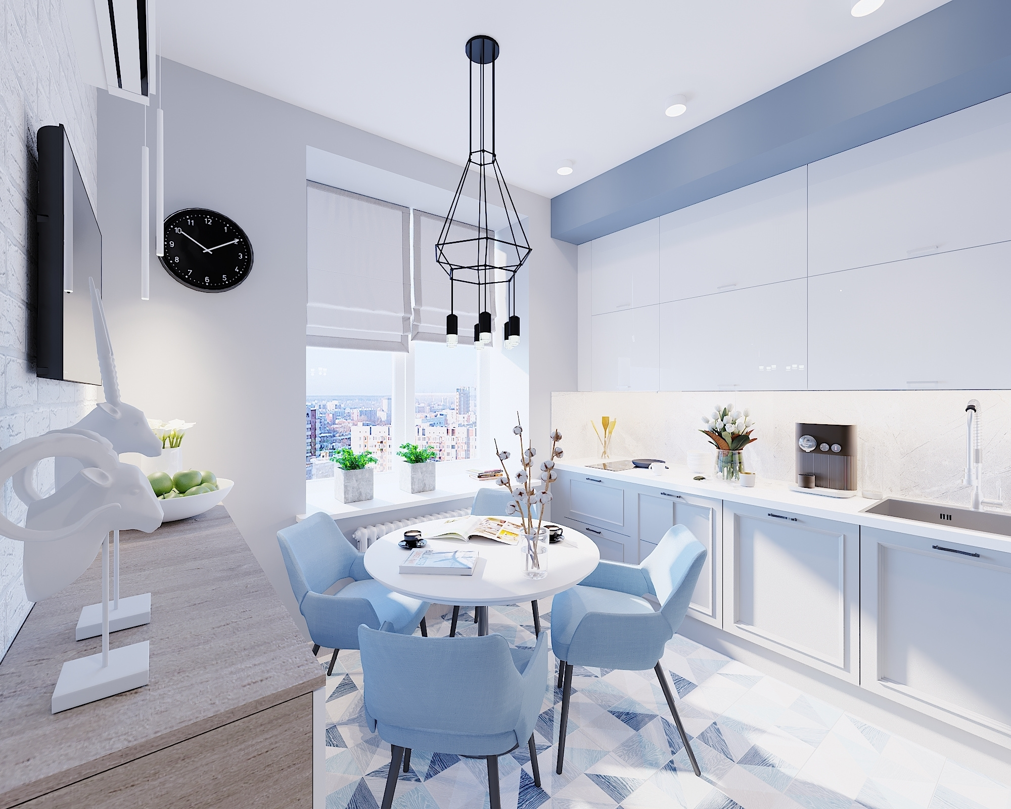 ЖК Авиамоторная. 1-к квартира. 47 м². Авторский дизайн интерьера