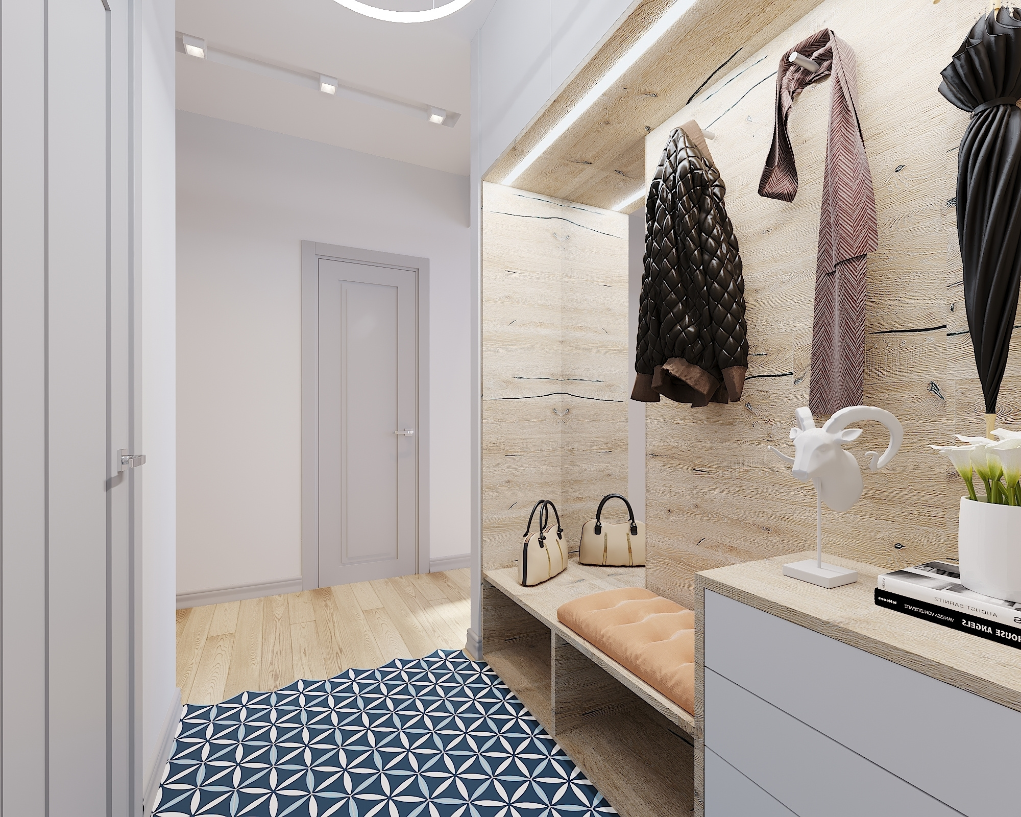 ЖК Рассказово. 2-к квартира. 70 м². Авторский дизайн интерьера