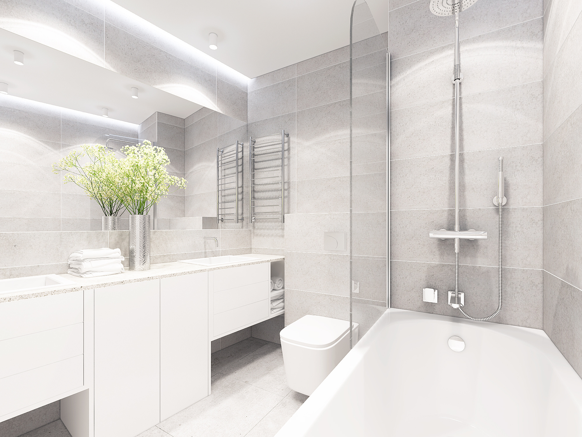 3-к квартира. 90 м². Авторский дизайн интерьера