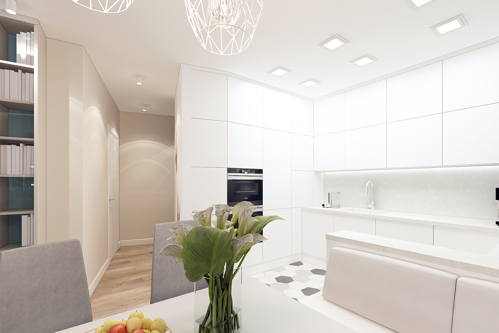 3-к квартира. 90 м². Авторский дизайн интерьера