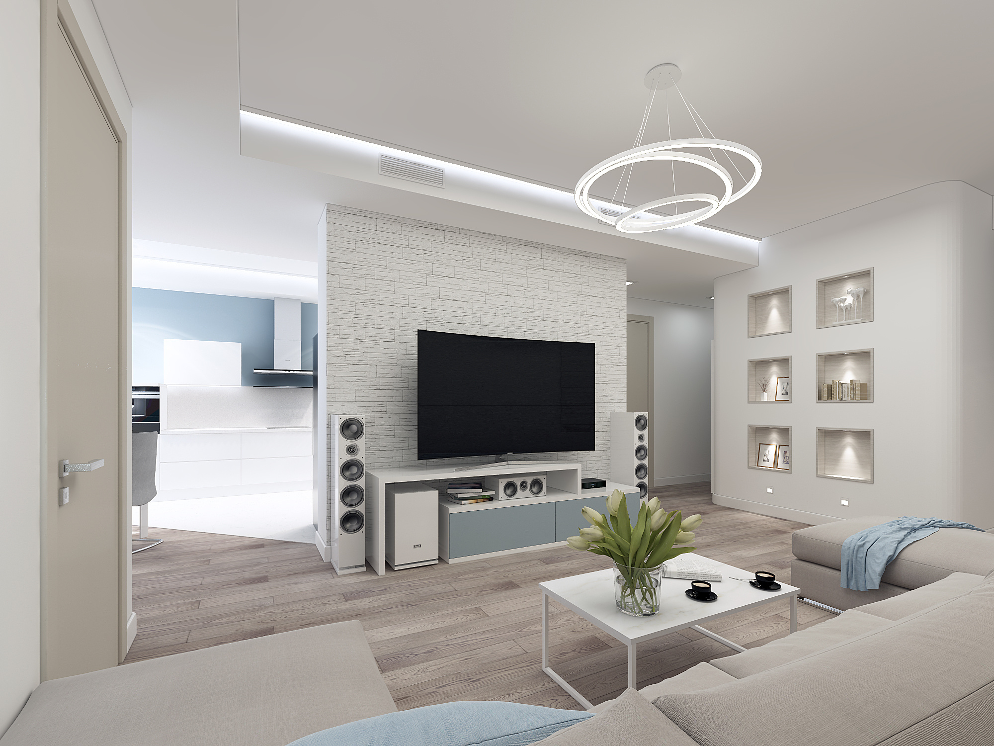 ЖК Континенталь. 4-к квартира. 186 м². Авторский дизайн интерьера