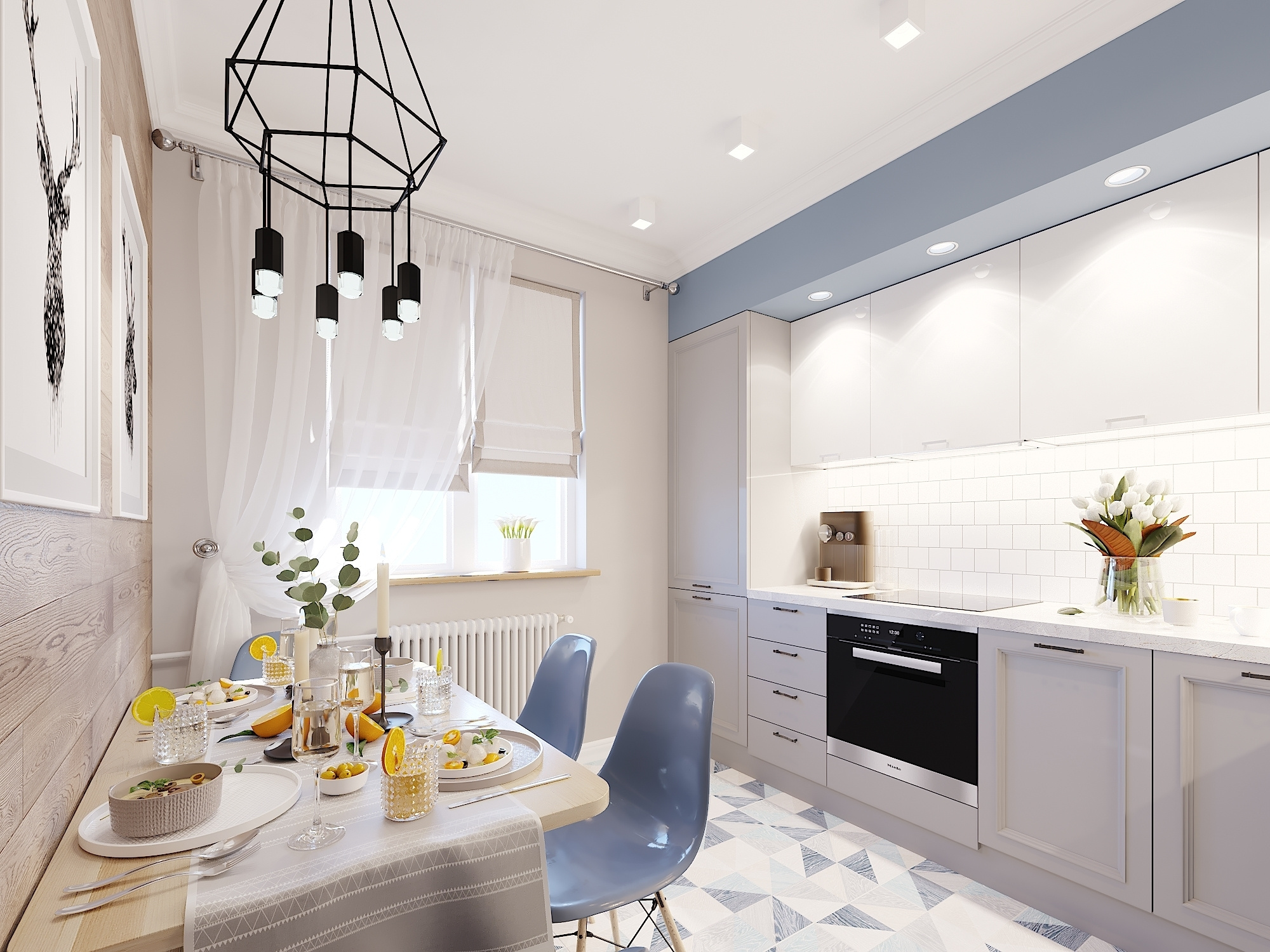 ЖК Севастопольский. 2-к квартира. 55 м². Авторский дизайн интерьера