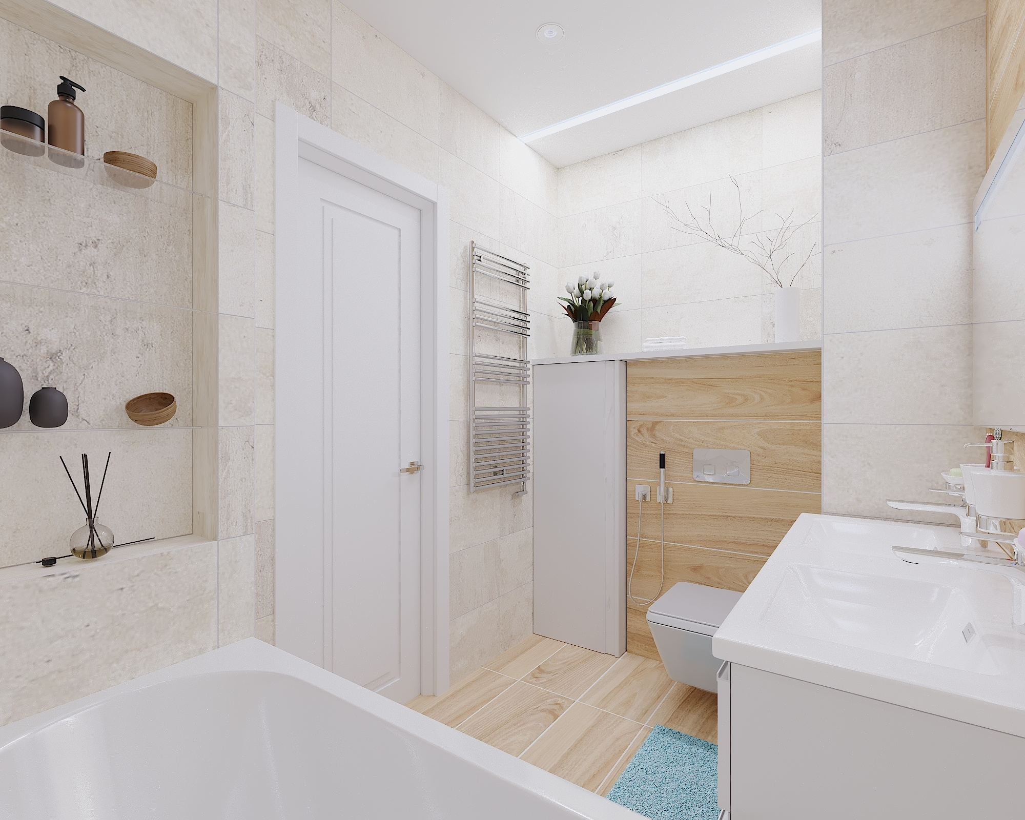 ЖК Арт. 3-к квартира. 81 м². Авторский дизайн интерьера