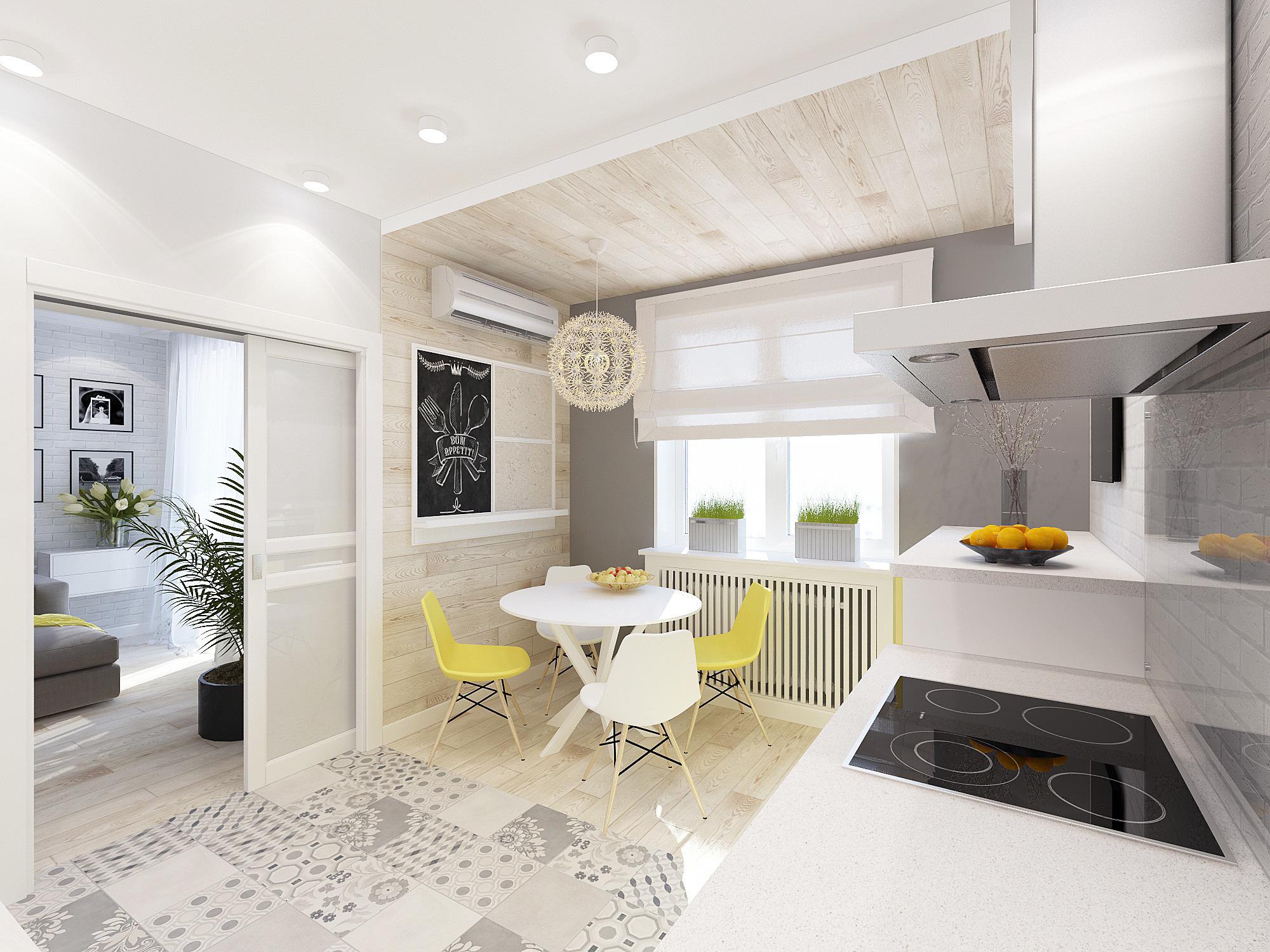 ЖК Новое Домодедово. 3-к квартира. 75 м². Авторский дизайн интерьера