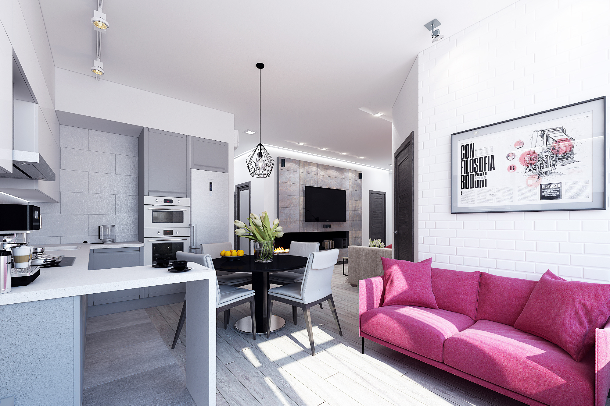 ЖК Триколор. 3-к квартира. 115 м². Авторский дизайн интерьера